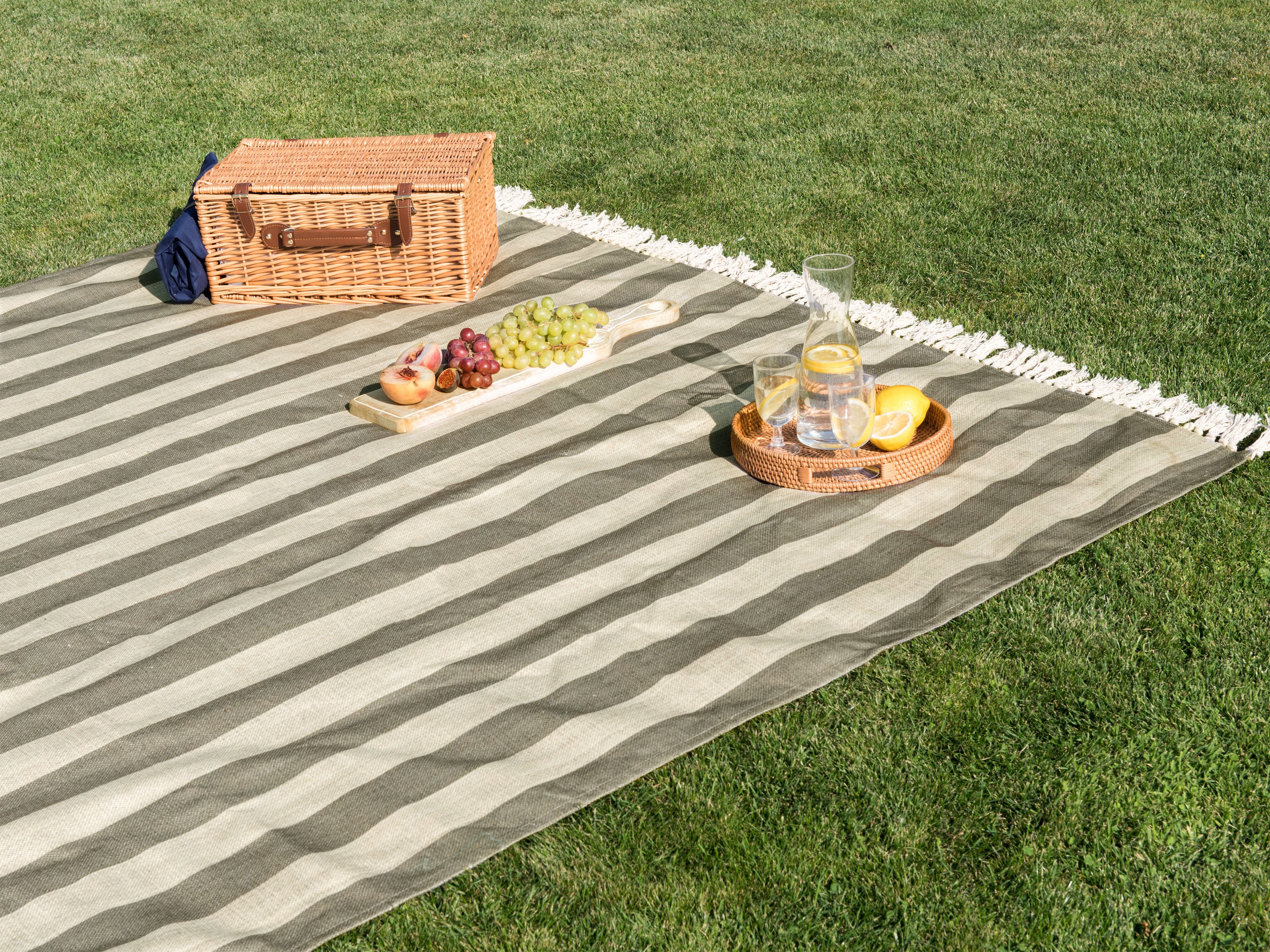 Picnic Blanket MOUZA 200 x 200 cm Beige