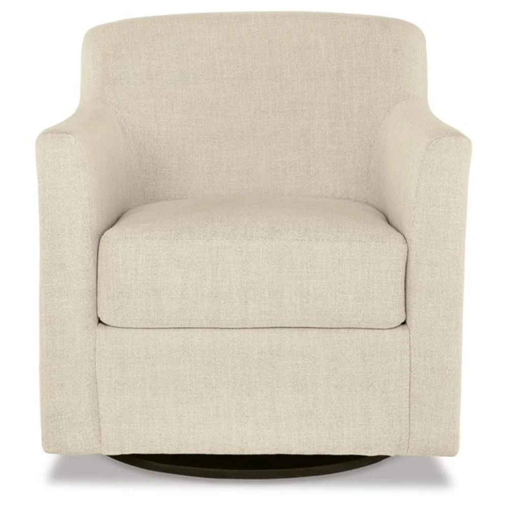 Signature Design by Ashley Bradney Beige Swivel Accent Chair - Image 4