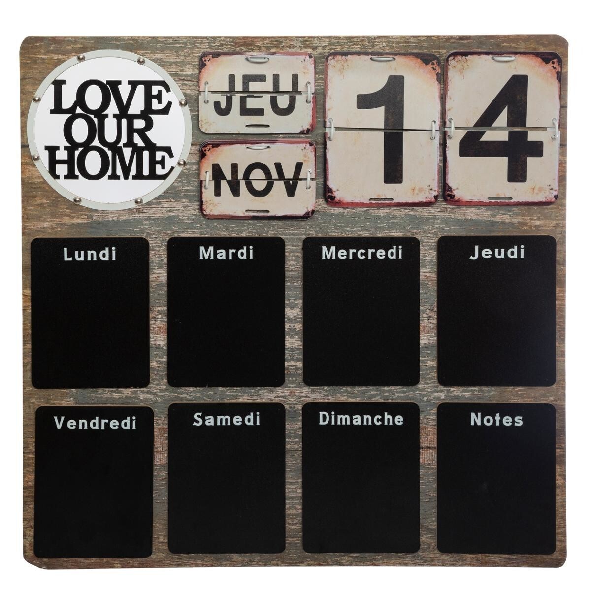 Memo slate weekly "Filip" 57x57 cm