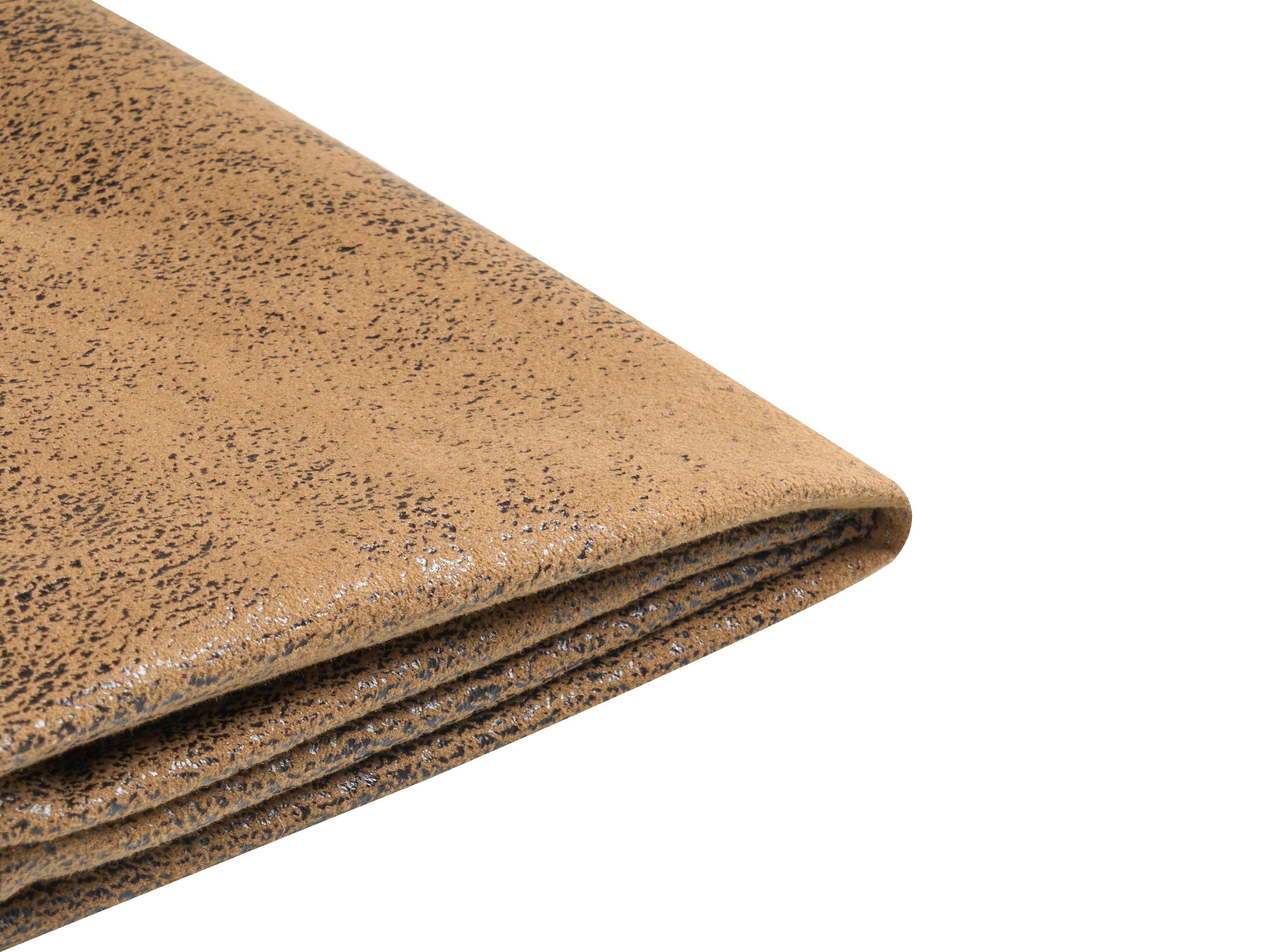 Bed Frame Cover Faux Leather FITOU 140 x 200 cm Brown