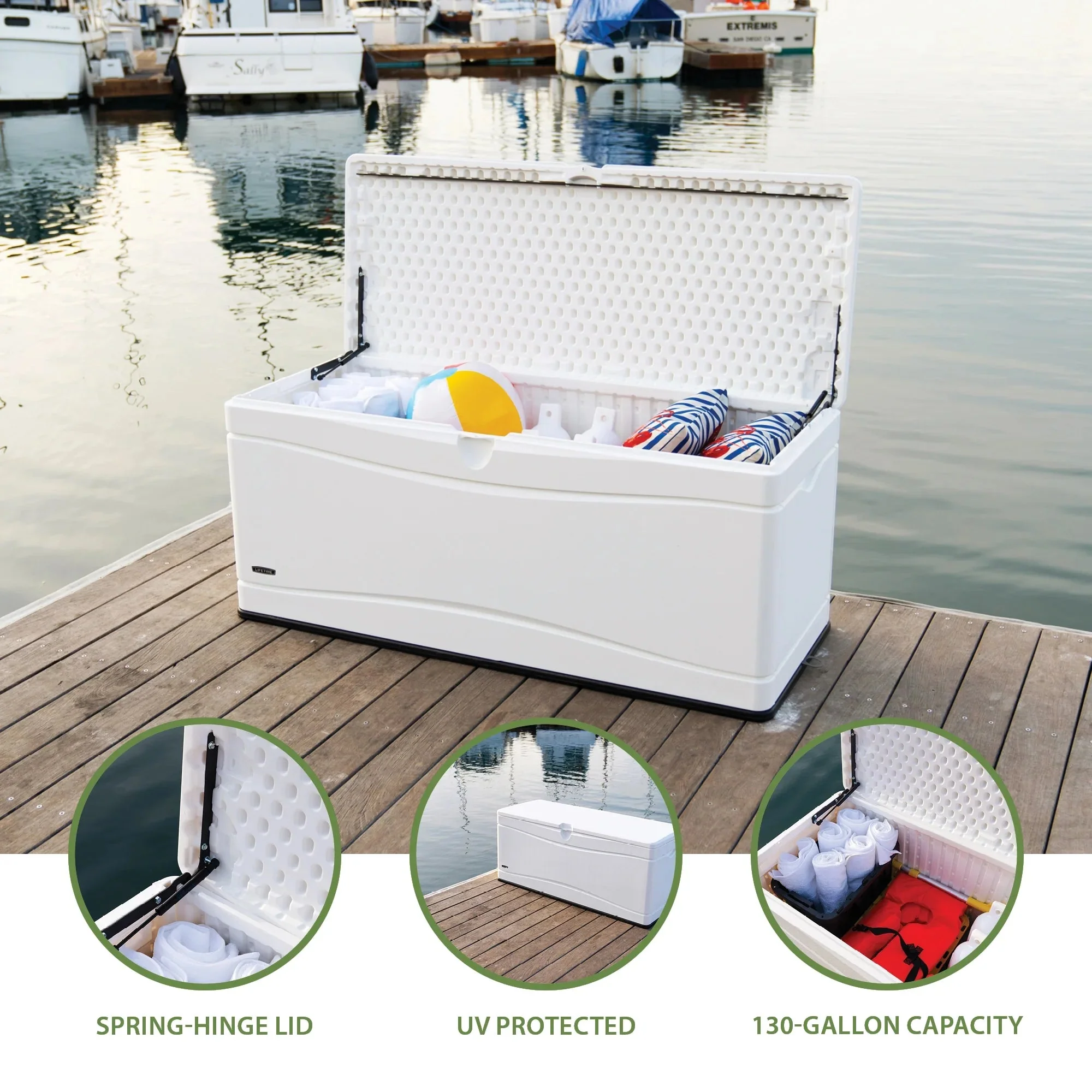 Lifetime Marine Dock Box, 130 Gallon - 60348 - Image 4 Lifetime Marine Dock Box, 130 Gallon - 60348 - Image 4