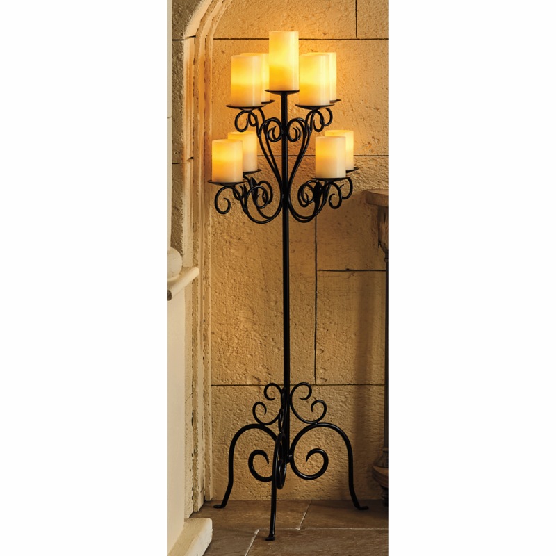 Floor-Standing Candelabra - MIDNIGHT VELVET CATALOG