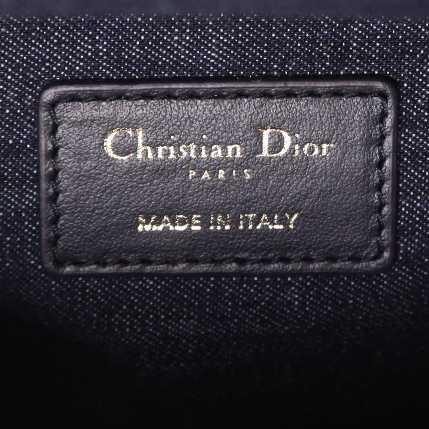 Dior Lady Dior handbag in blue denim1:1High-quality replica