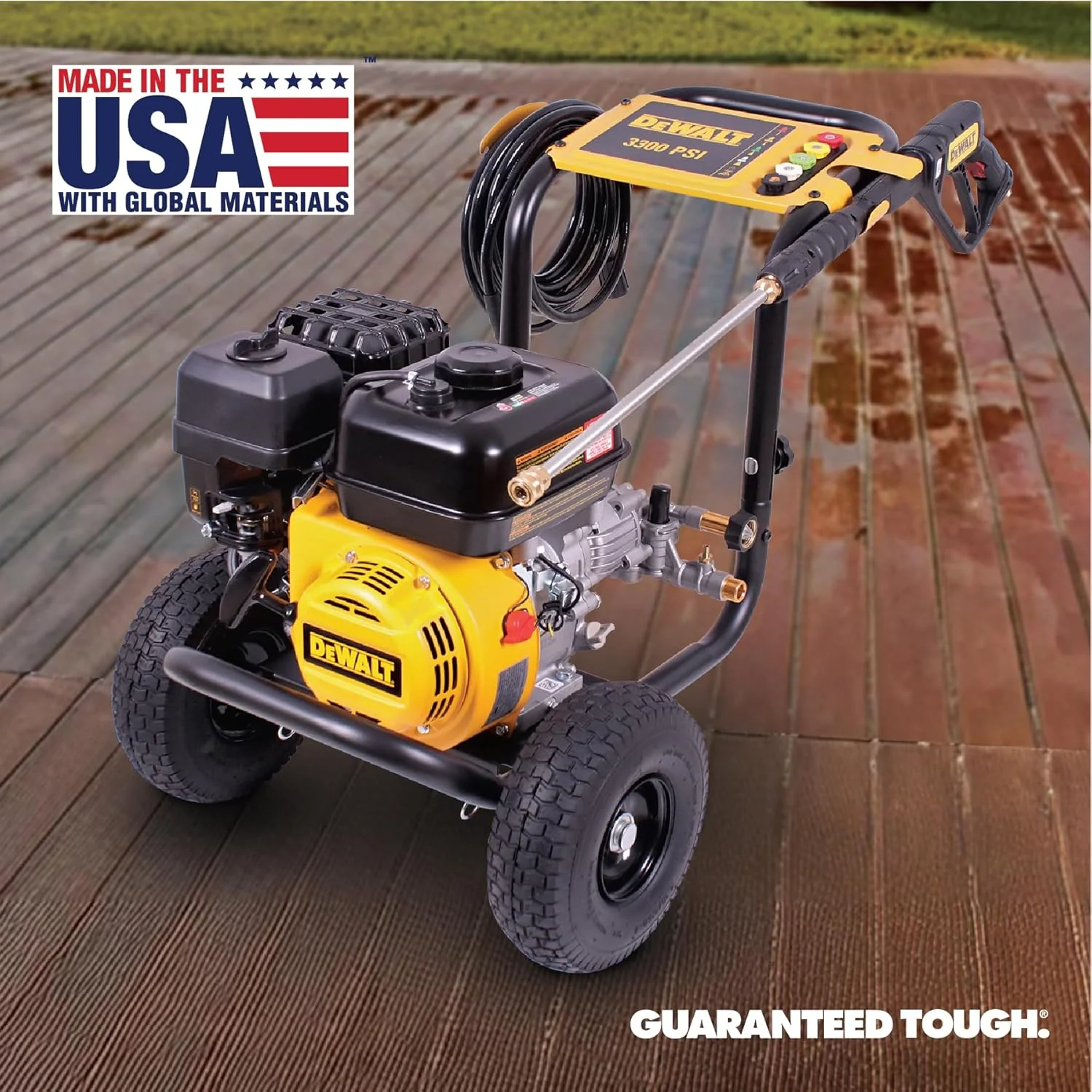 DeWalt Gas Pressure Washer 3300 PSI 2.4 GPM With 25-ft Hose And 5 Nozzles - DXPW3300-S - Image 9 DeWalt Gas Pressure Washer 3300 PSI 2.4 GPM With 25-ft Hose And 5 Nozzles - DXPW3300-S - Image 9