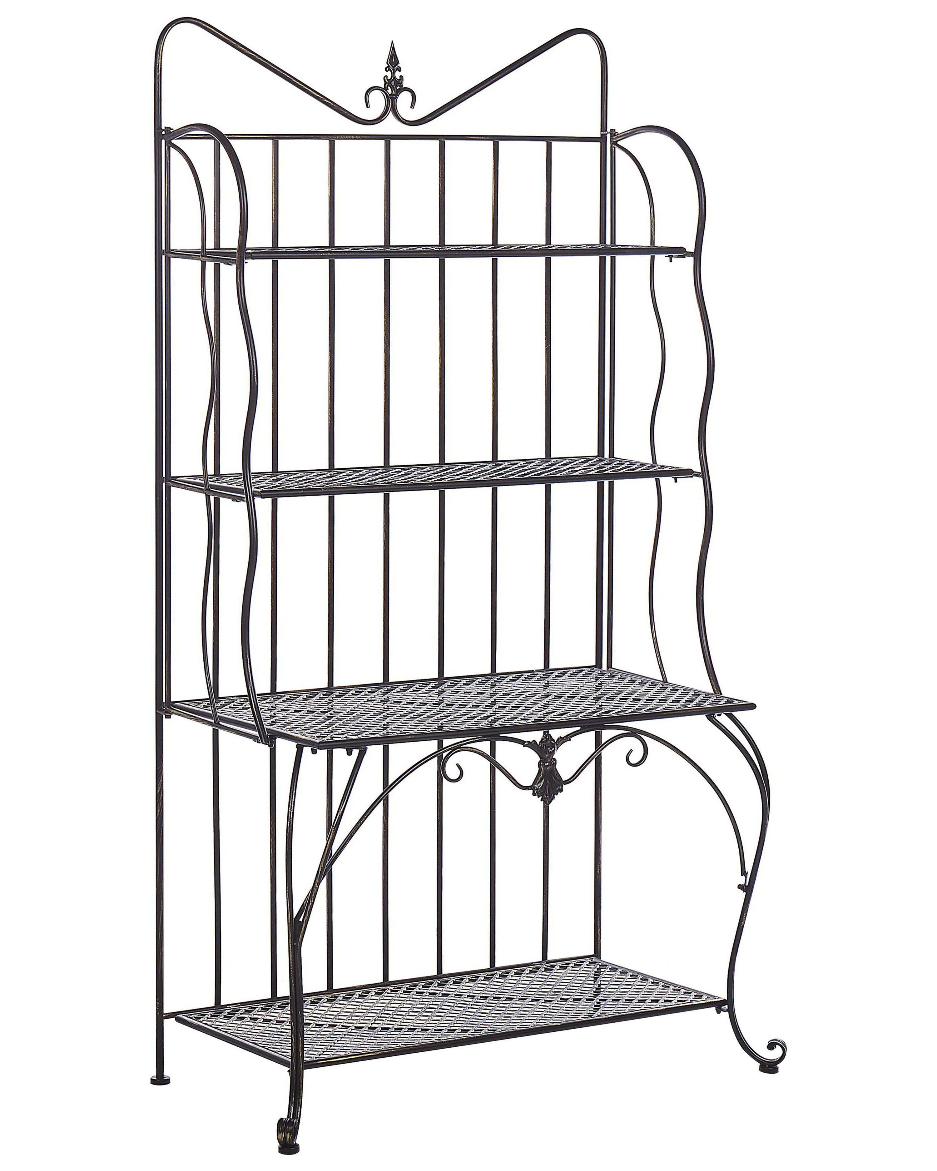 Shelving Unit PAVONA Metal 94 cm 50 cm Black