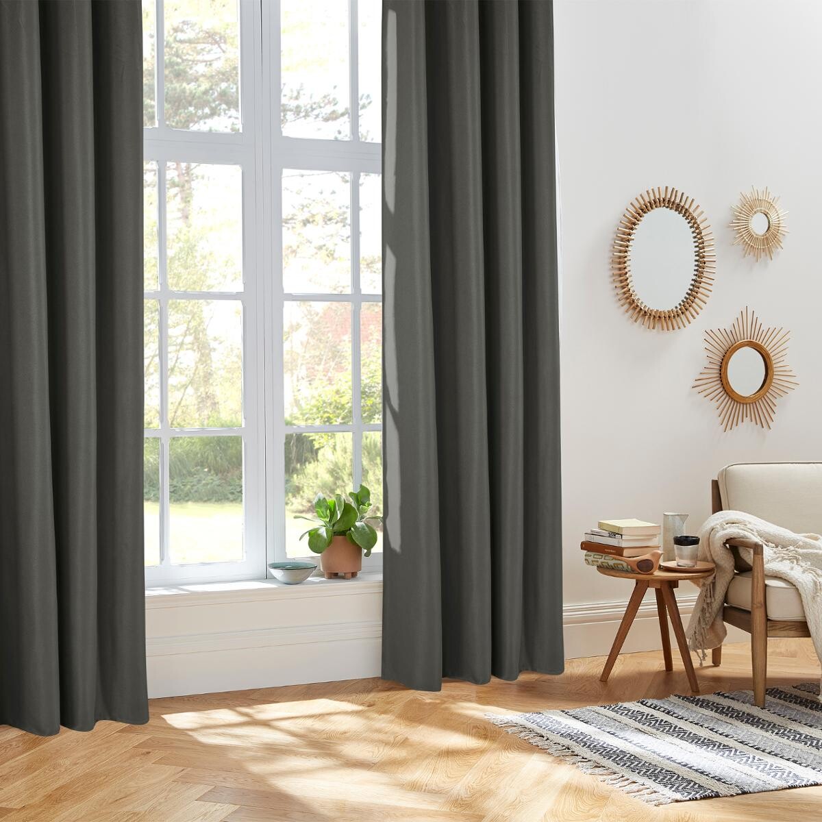 Insulated curtain "Isa" Slate grey, 140x260 cm