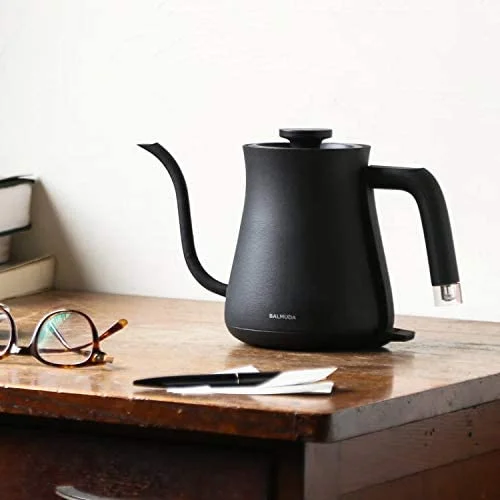 BALMUDA The Kettle | Electric Gooseneck Kettle | Lightweight | Stainless Steel | 0.6L (20fl oz) Capacity | Neon Light Indicator | Perfect for Tea and Coffee | US Version | Black - Image 8