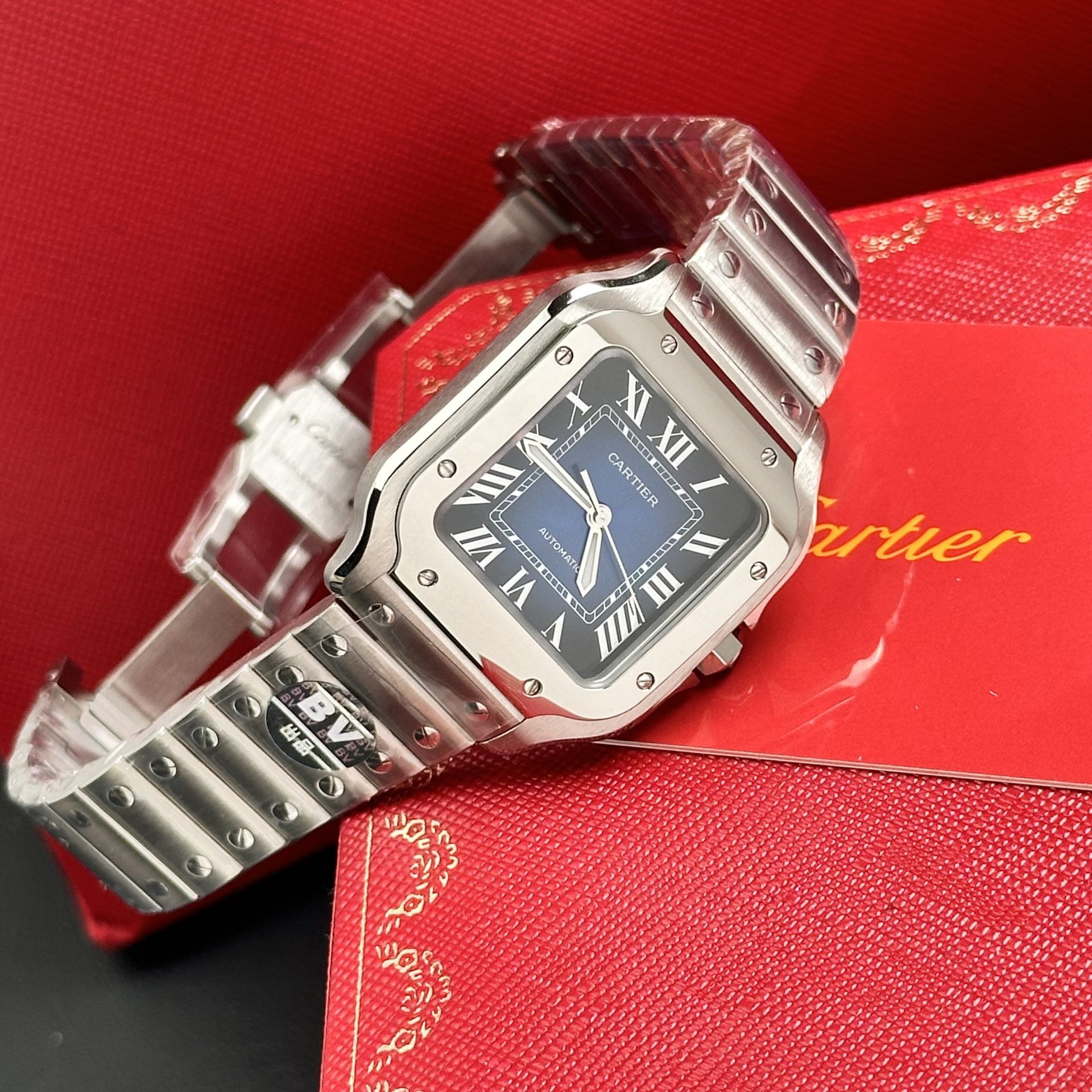 Cartier Replica Watch Santos WSSA0063 Blue Dial BV Factory 35mm - Top club