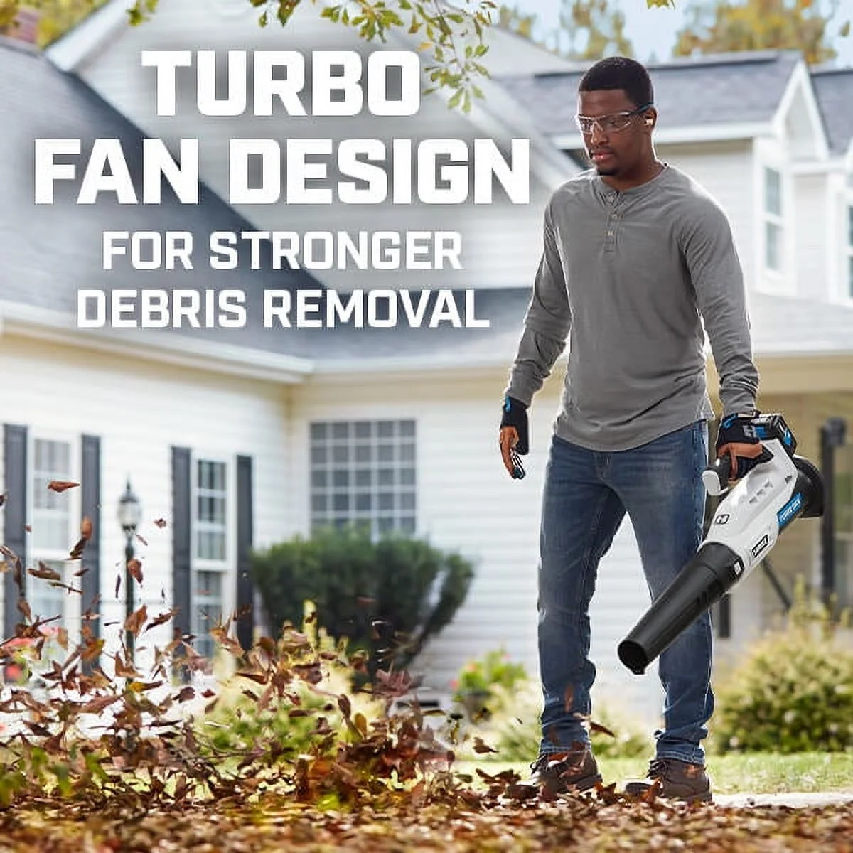 HART 20V Cordless Turbo Fan Leaf Blower (1) 4.0Ah Lithium-Ion Battery - Image 8