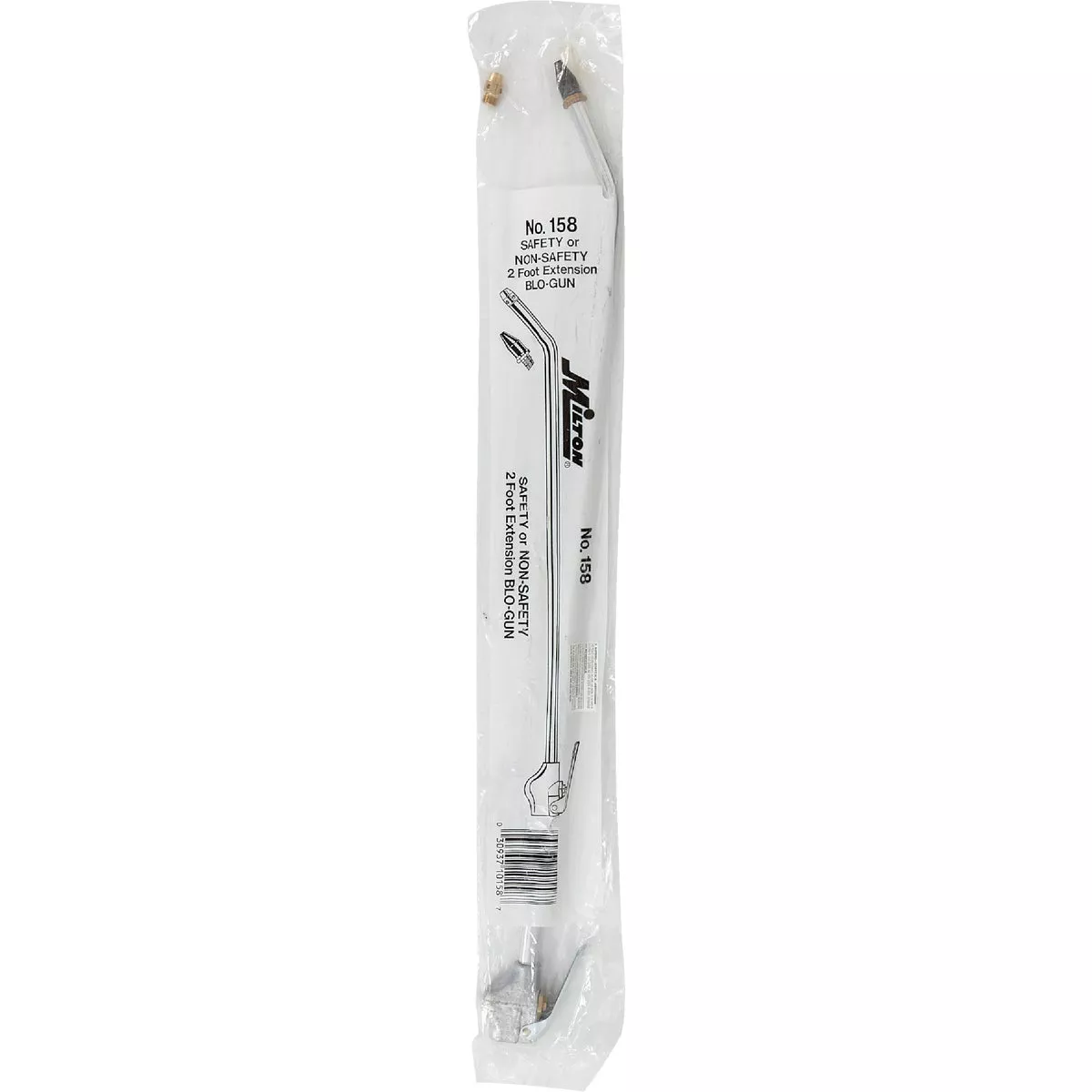 Milton 2 Ft. Extension Blow Gun w/Safety & Rubber Tip