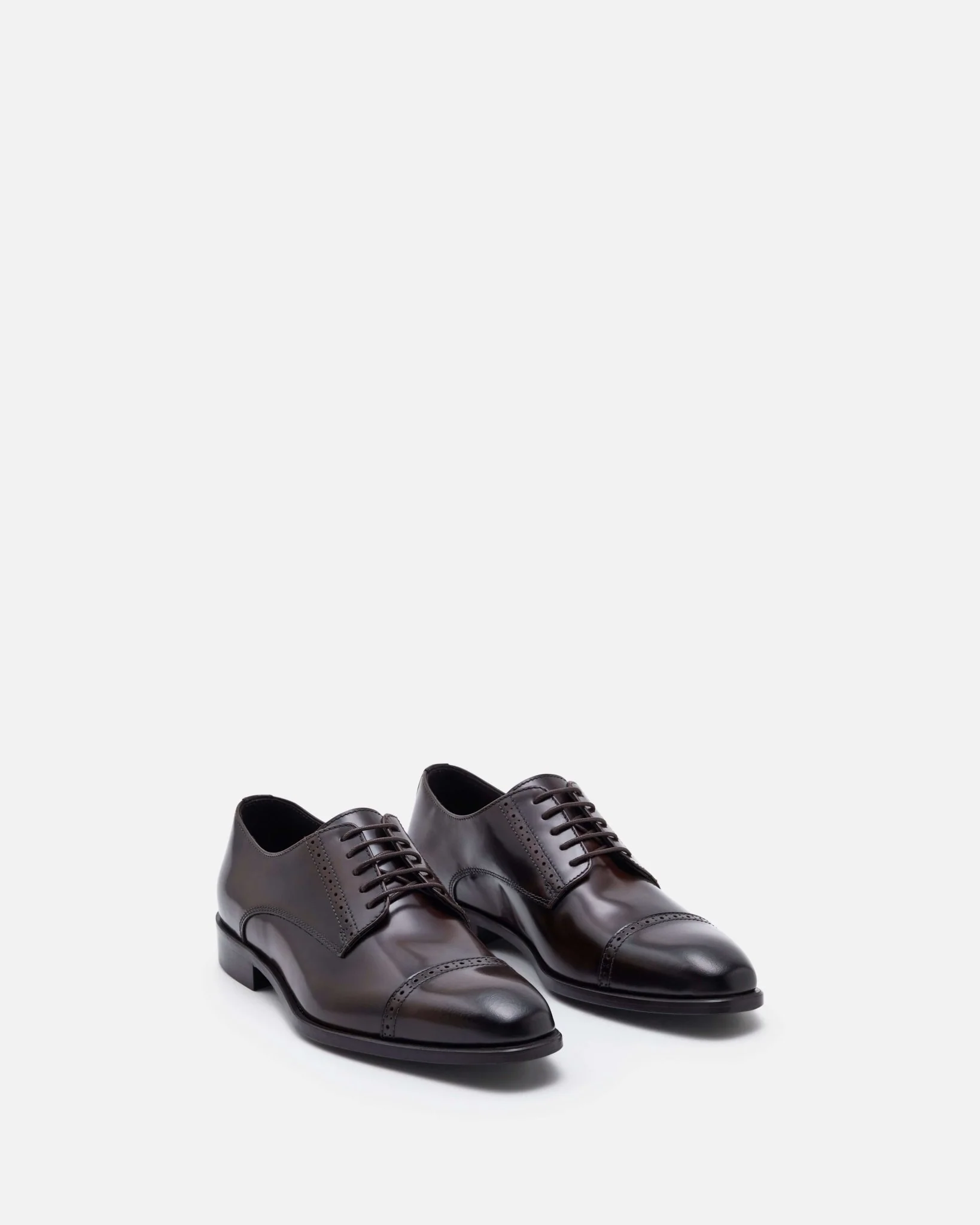 DERBIES MAUSSA/POL - En cuir à lacets cognac