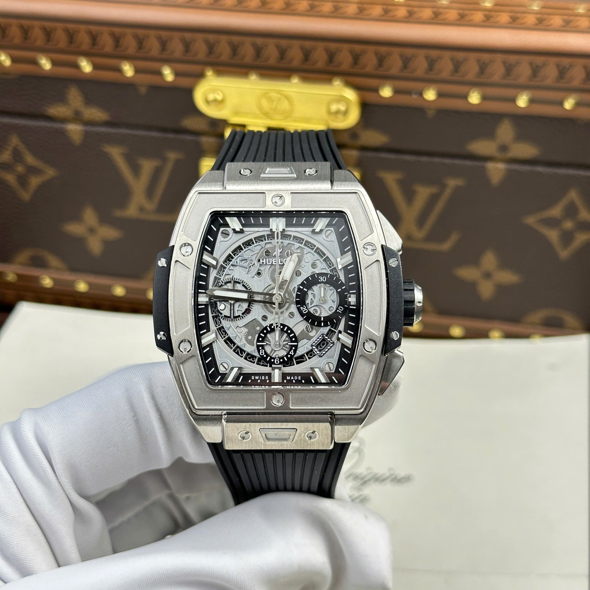 Hublot Spirit Of Big Bang Titanium Replica Watch Rubber Strap BBF Factory 42mm - Elite Watch Atelier