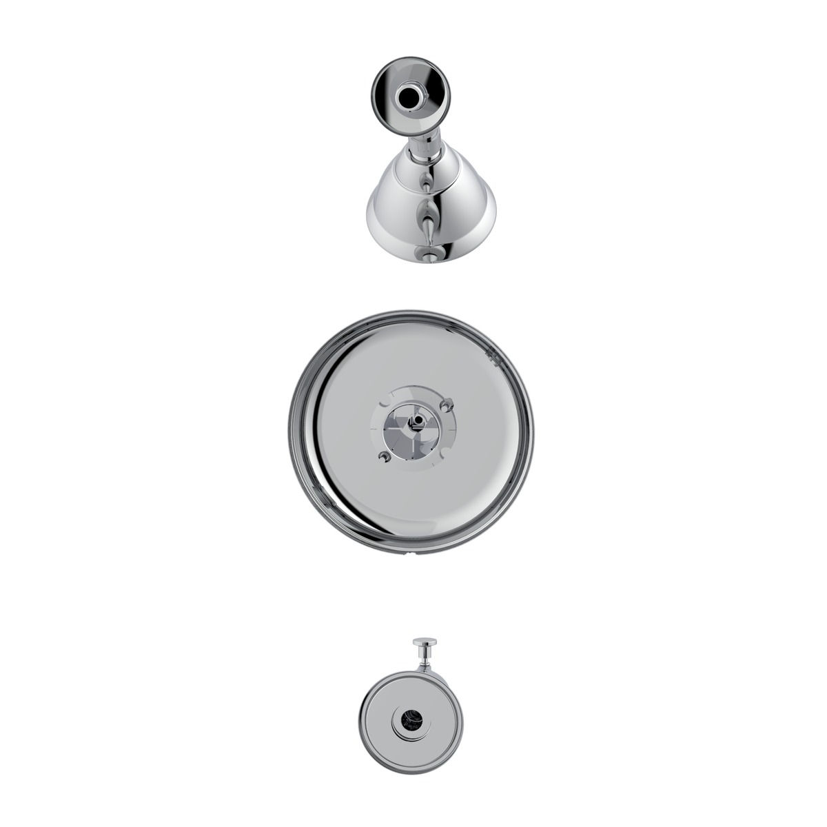 Home Impressions Polished Chrome Single-Handle Lever Tub & Shower Faucet
