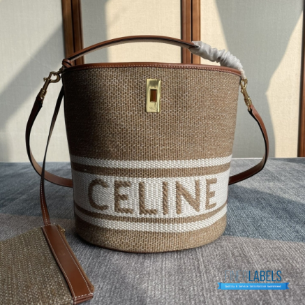 Celine Bucket Bag | Medium Luxury Leather Handbag
