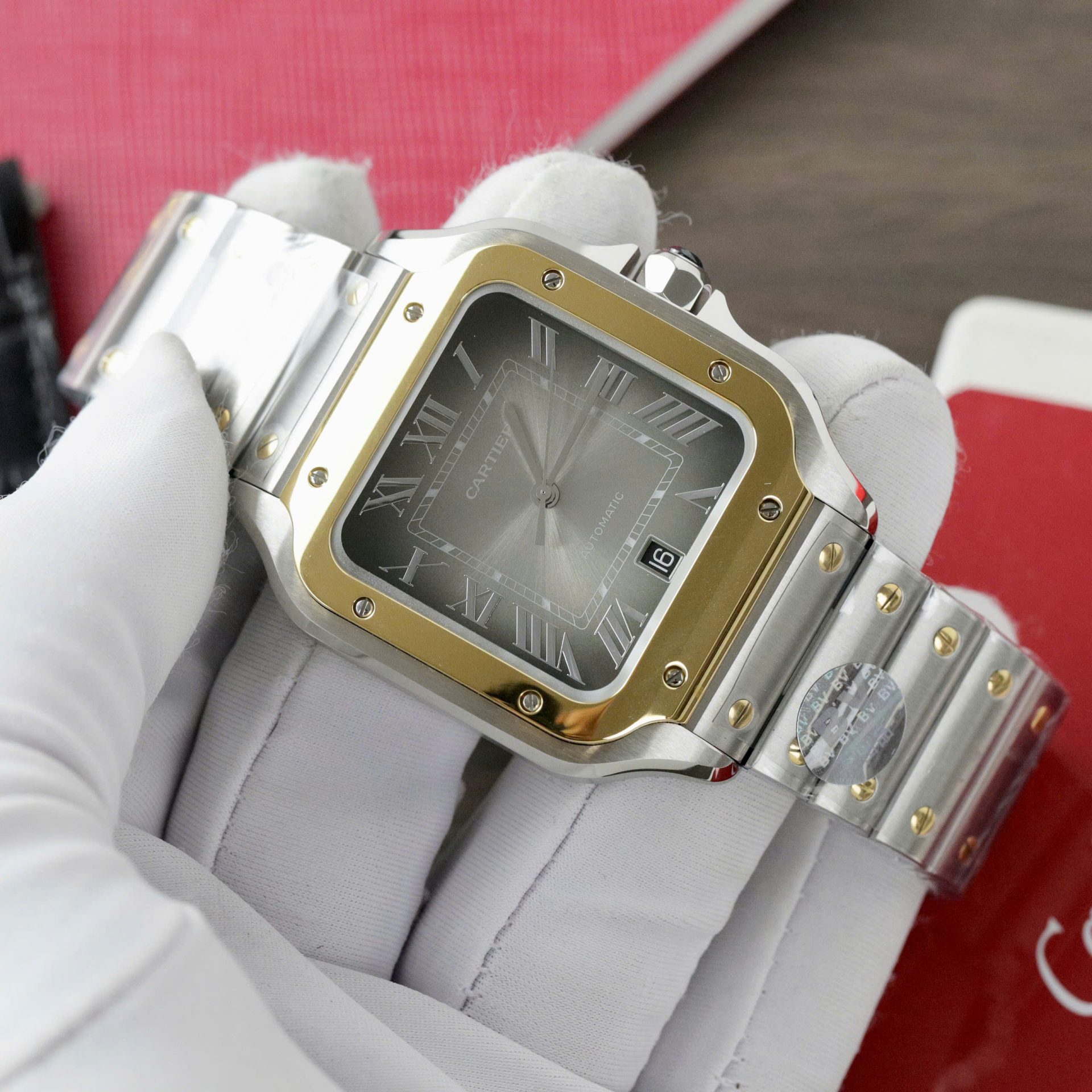 Cartier Santos CRW2SA0030 Replica Watch Gray Dial BV Factory 39.8mm - Top club