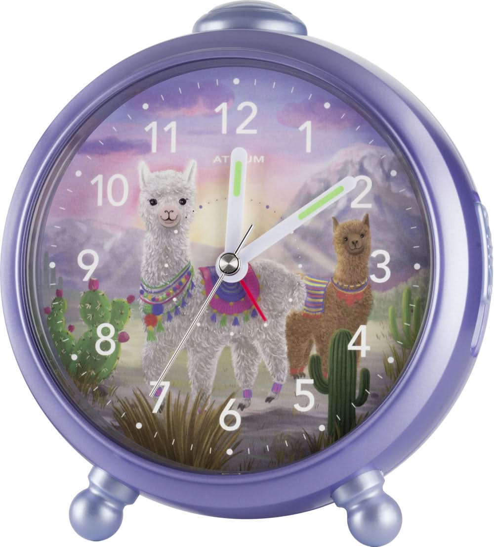 Atrium Alpaka Lama Kids Alarm Clock Analog Quarz