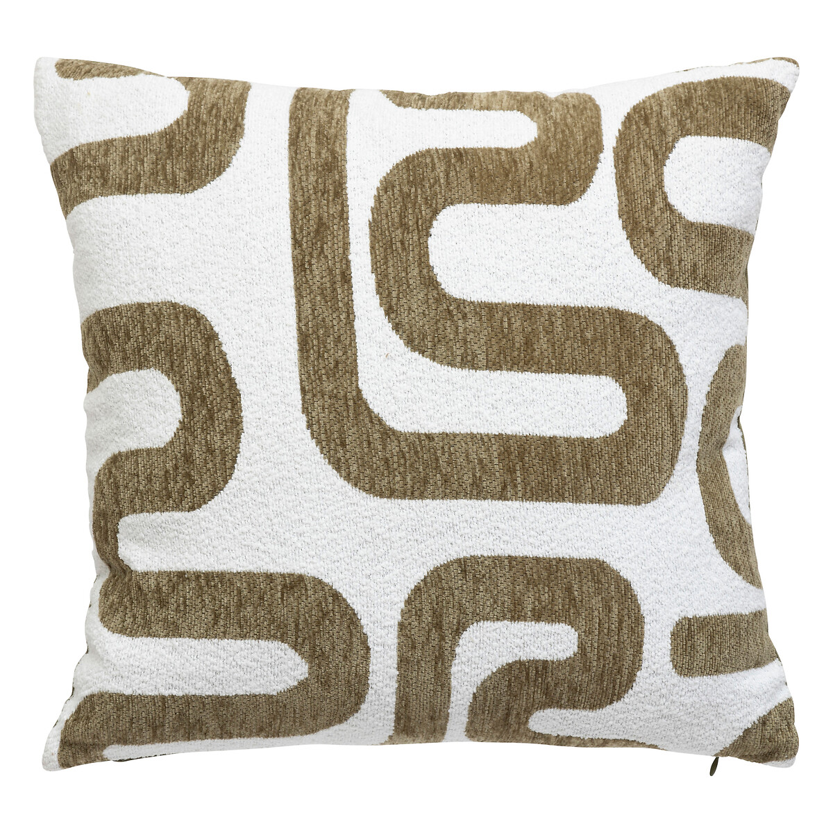 Jacquard cushion "Safina" Khaki green, 40x40 cm