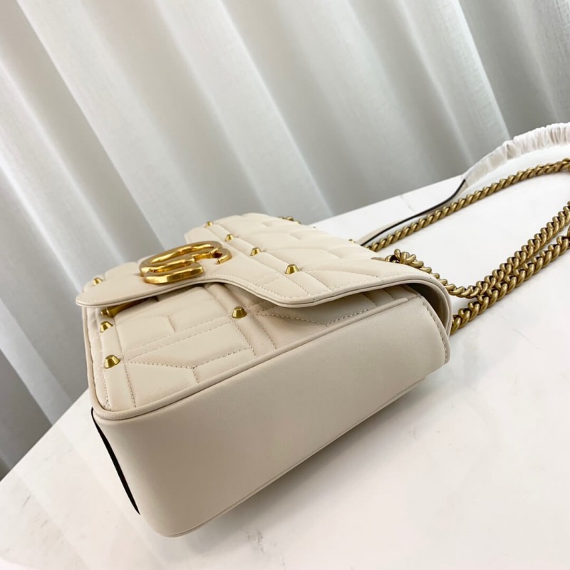 Replica Gucci Gg Marmont Matelasse Shoulder Bag With Studs 4434961:1High-quality replica