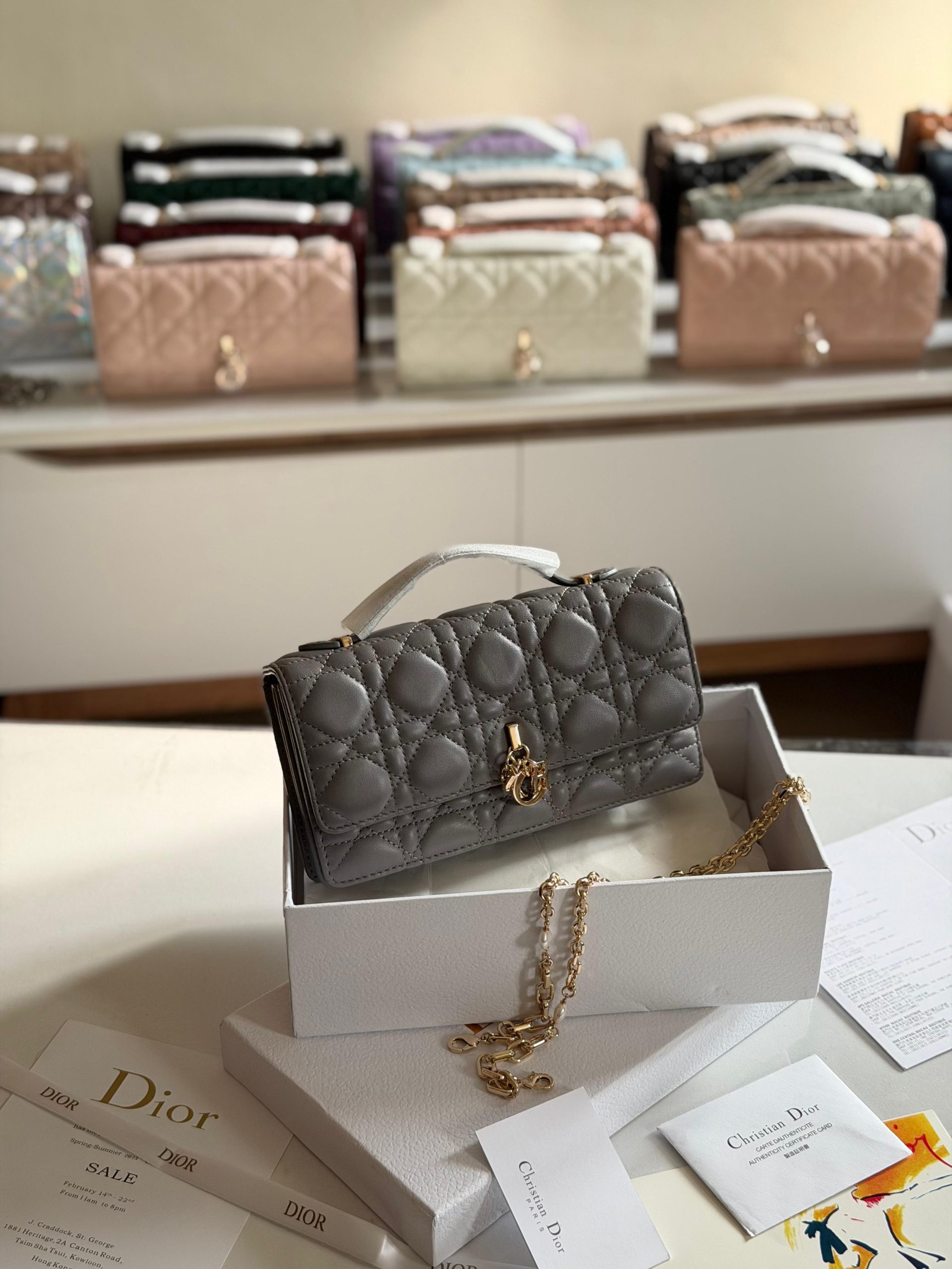 Christian Dior Lambskin Cannage Mini My Dior Bag In Dubai