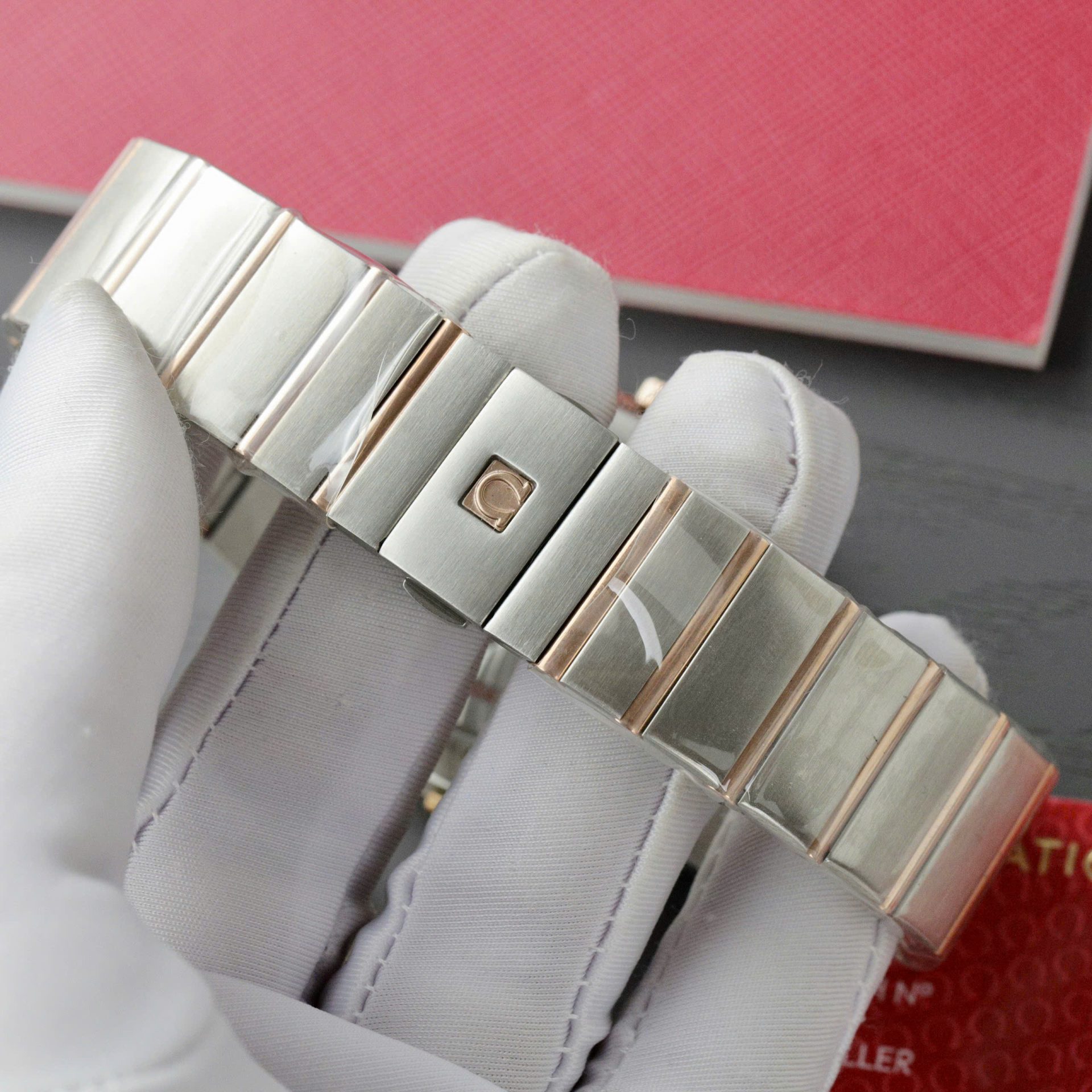 Omega Constellation Co-Axial Clone 11 Watch White Dial Metal Strap 38mm - Top club