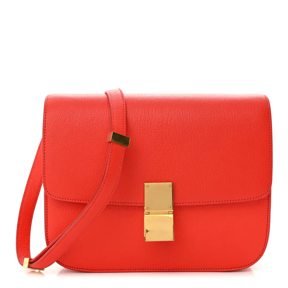 Top Replica Handbags – Celine Alizarin Goatskin Flap Bag Superfake