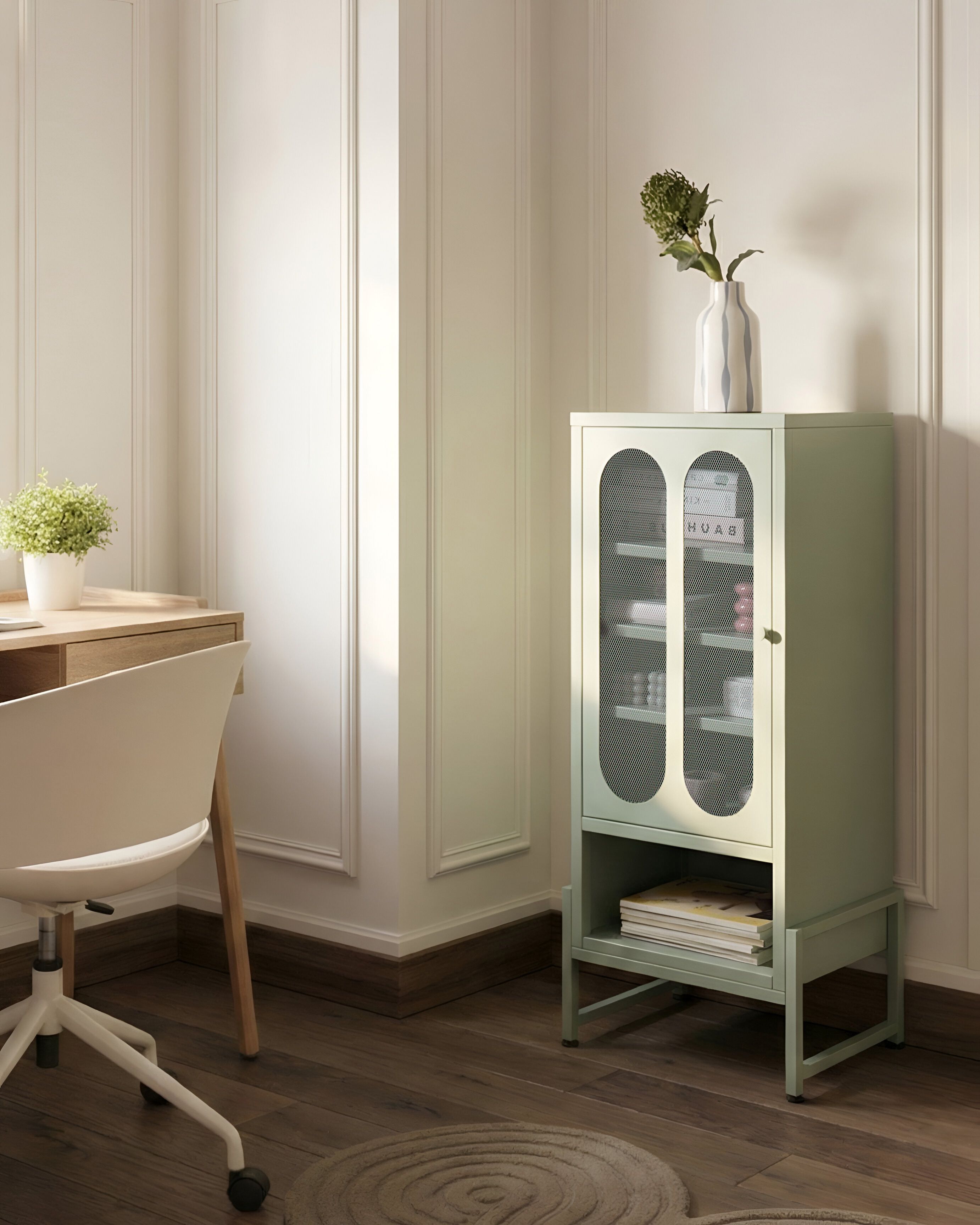 Sideboard SOLETTA Metal Mint Green