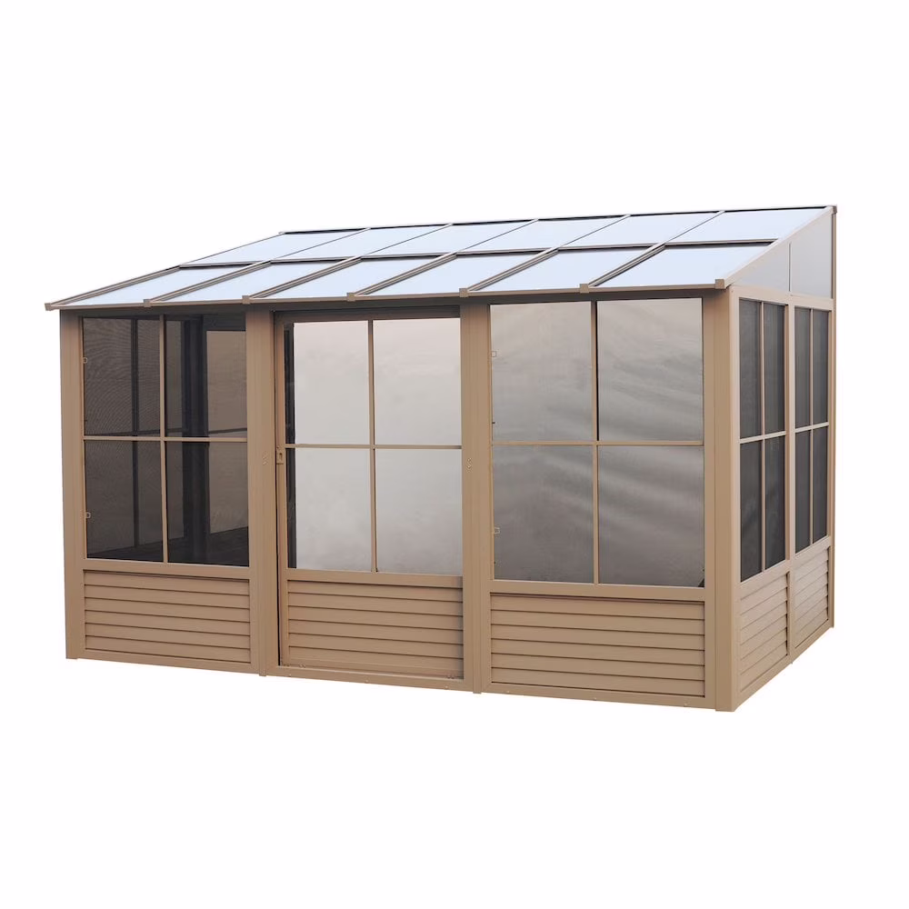 Gazebo Penguin Florence 10�?x 12�?Wall-Mounted Gazebo, Heavy-Duty Aluminum Frame with UV Protection - Image 3