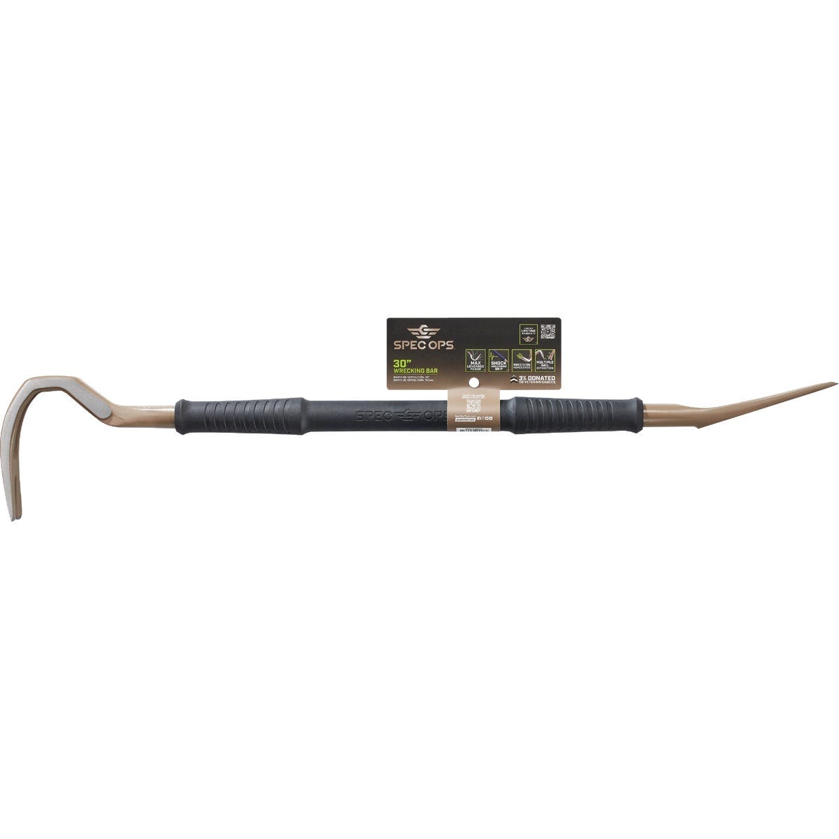 Spec Ops 30 In. High-Carbon Steel Wrecking Crowbar