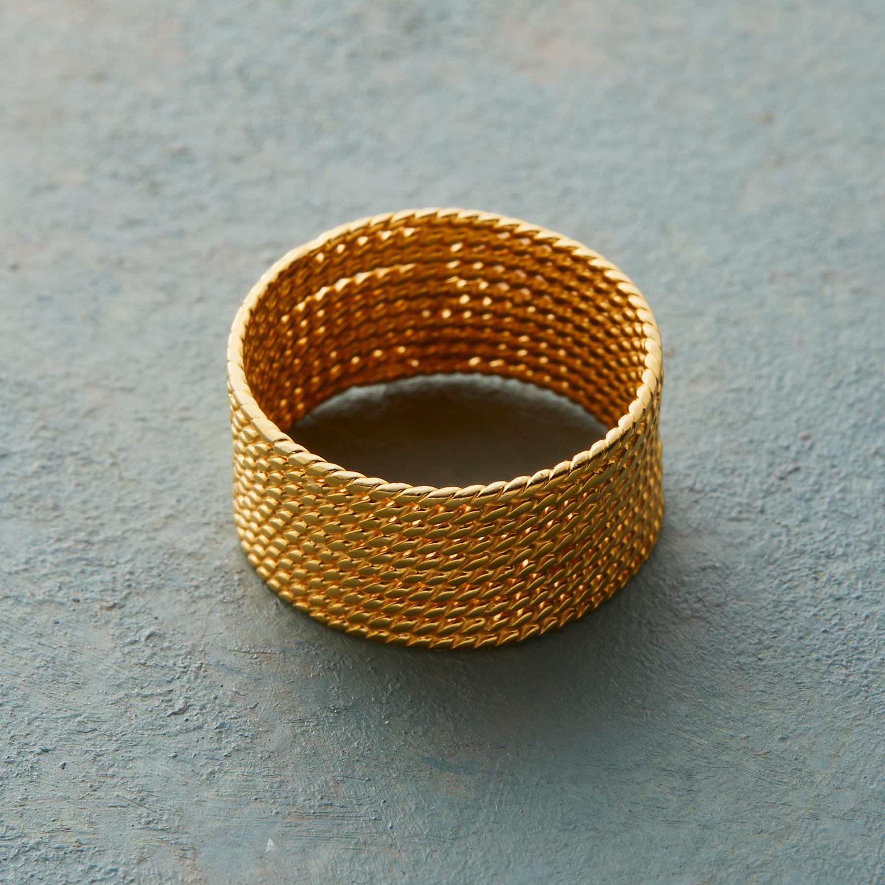 Golden Rope Ring - Sundance Clothing