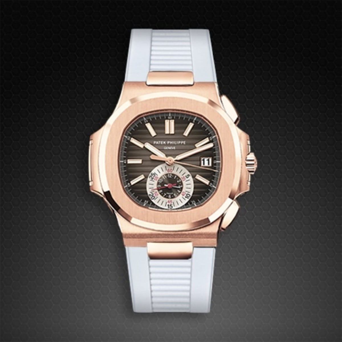 Patek Philippe - Rubber B strap for Nautilus 5980 RG(1:1 replica) - Top club