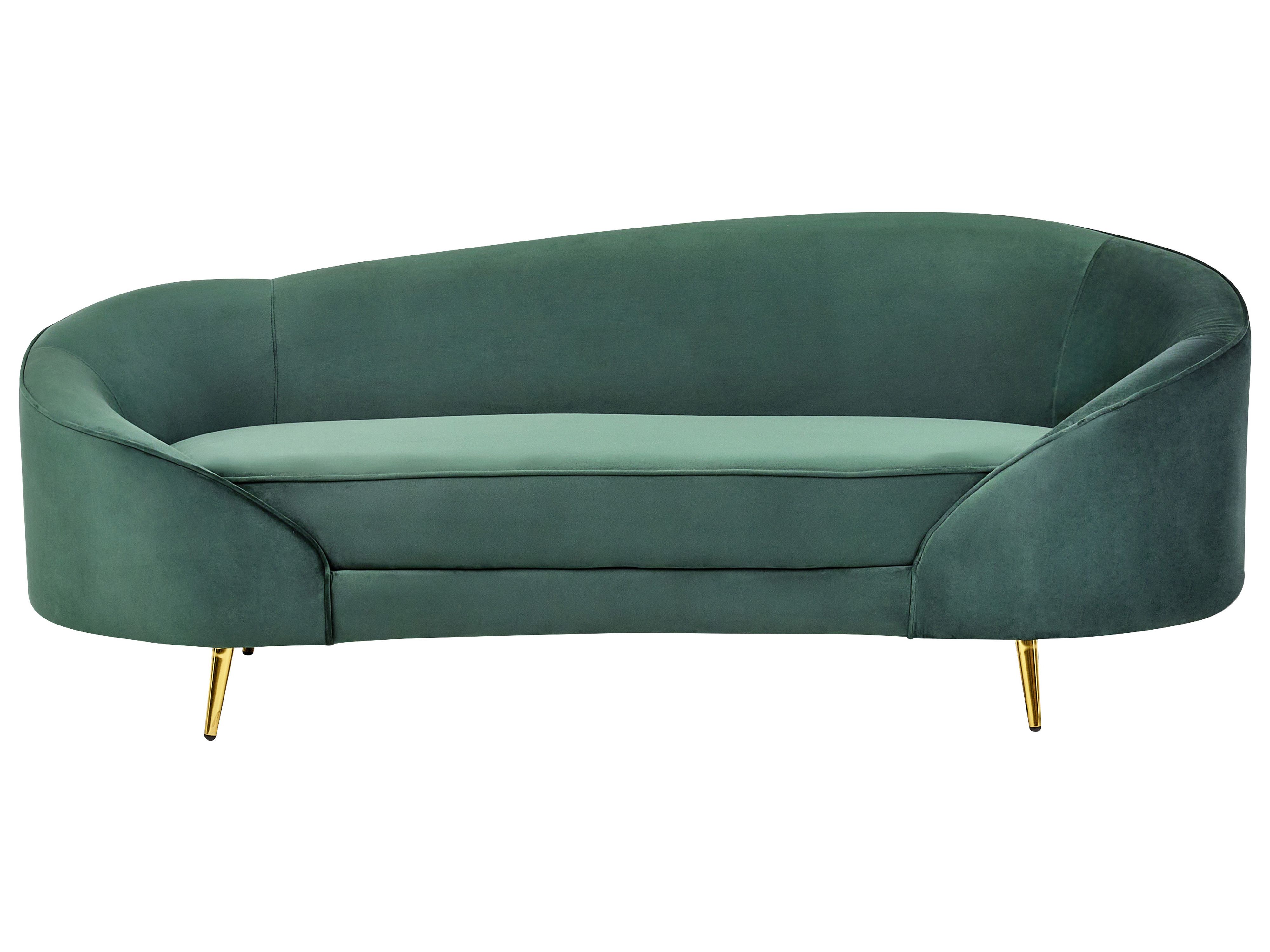 Sofa 2 Seater SAVAR Velvet Emerald Green