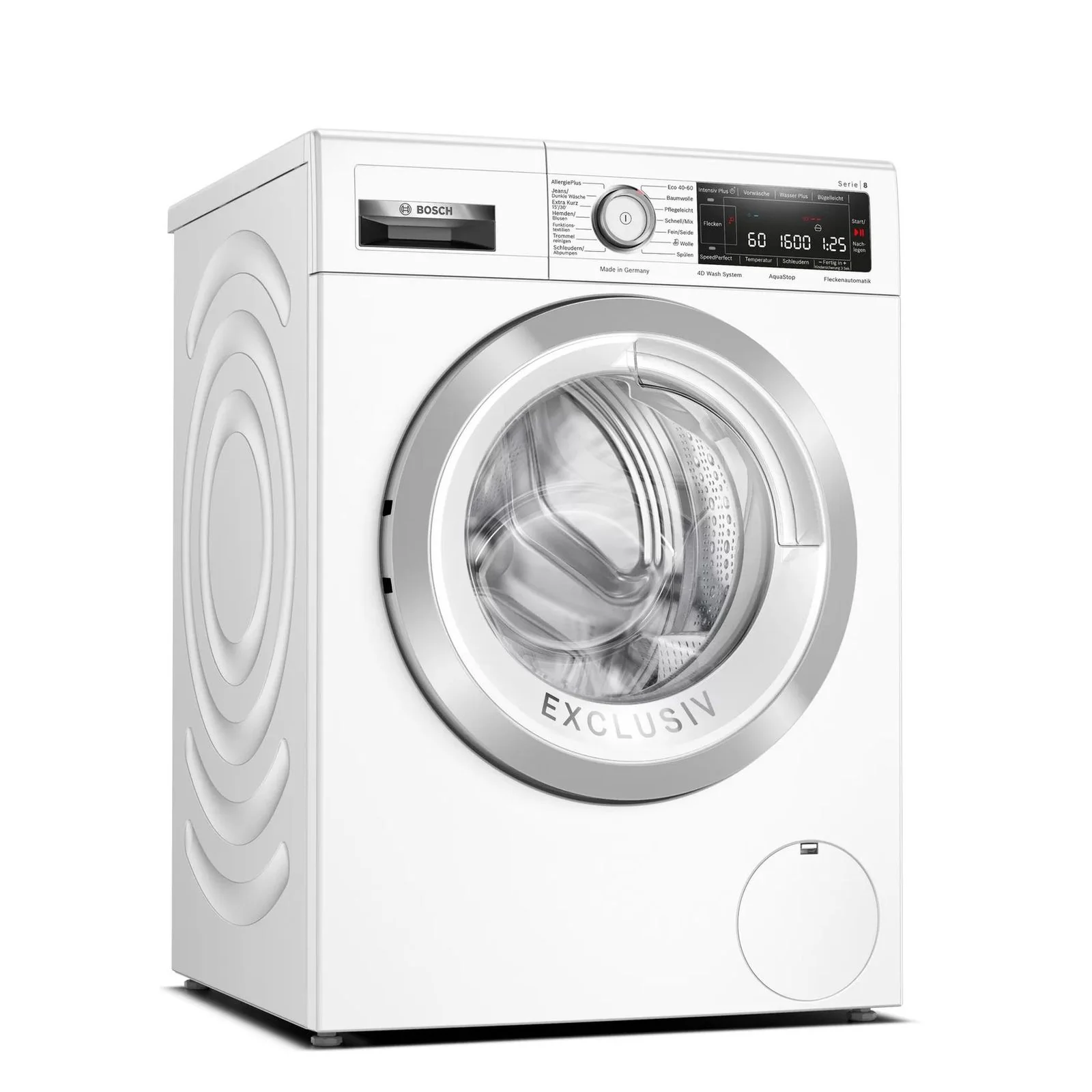 2026 Lavadora Bosch Serie 8 WAV28M93 de carga frontal 9 kg, 1400 rpm, Aluminio, Blanco