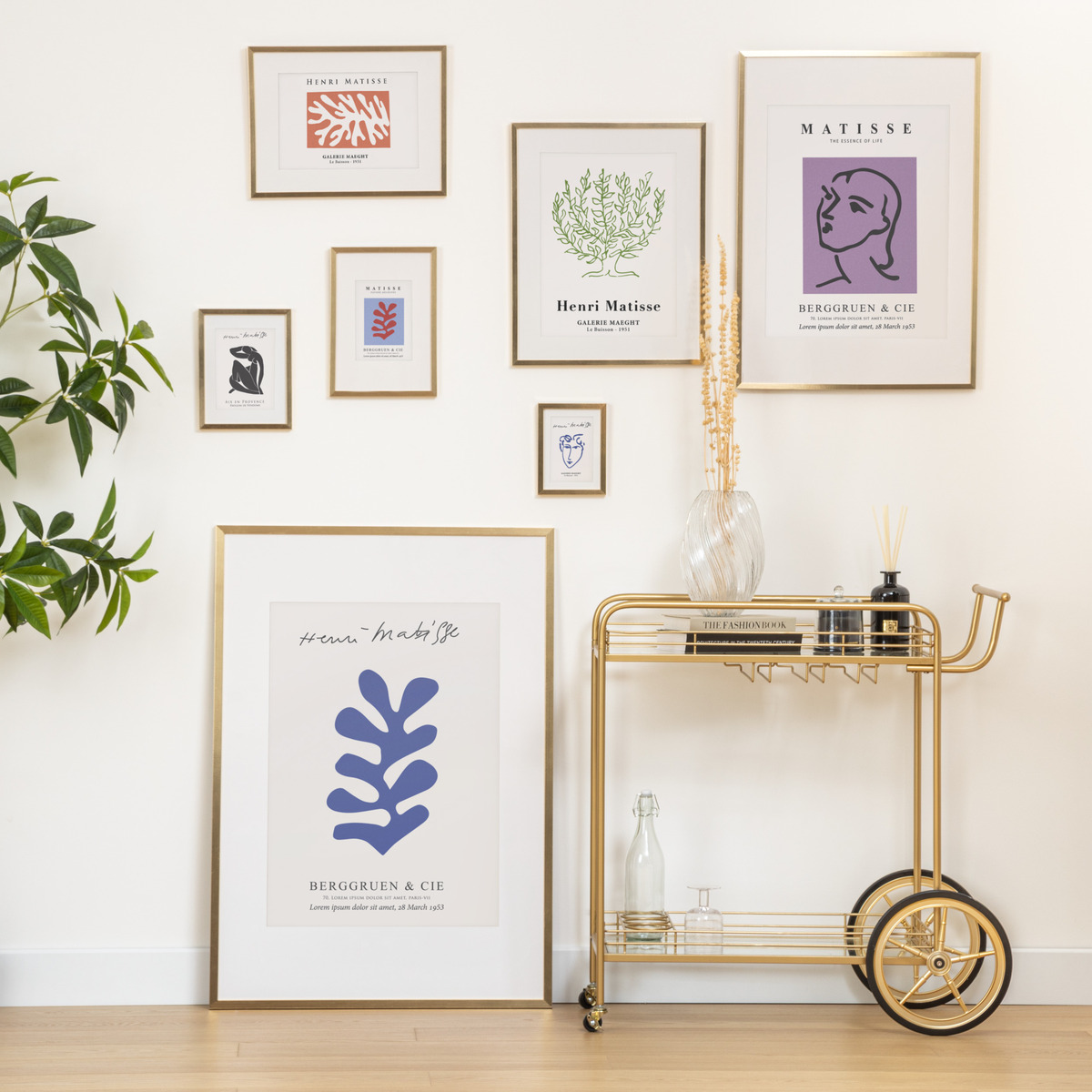 Photo frame "Manu" Golden, 50x70 cm