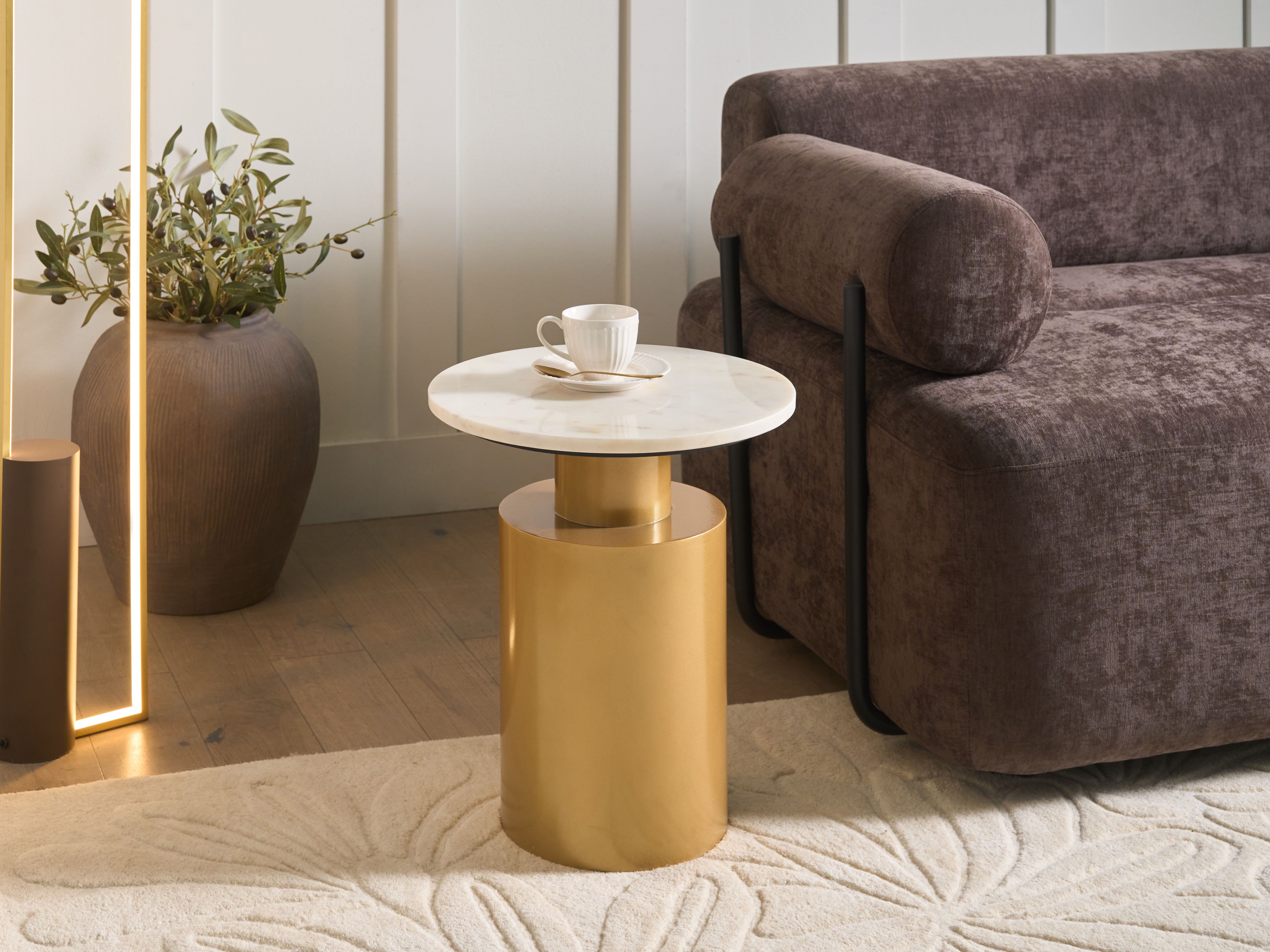 Side Table ARIAGA Metal Gold