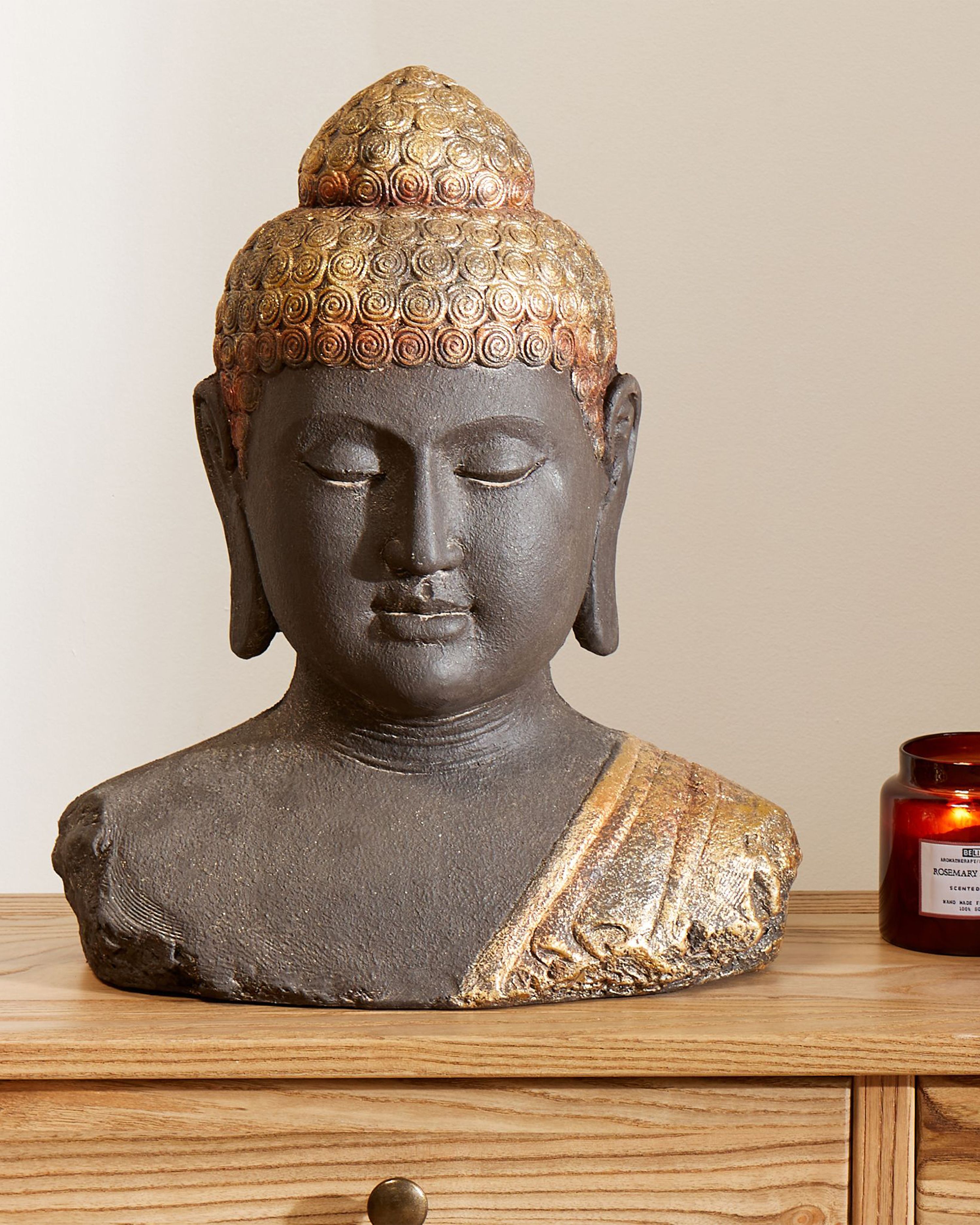 Figurine Buddha CARUM Ceramic Black