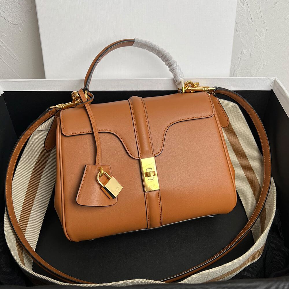 Celine Small 16 Bag In Satinated Calfskin