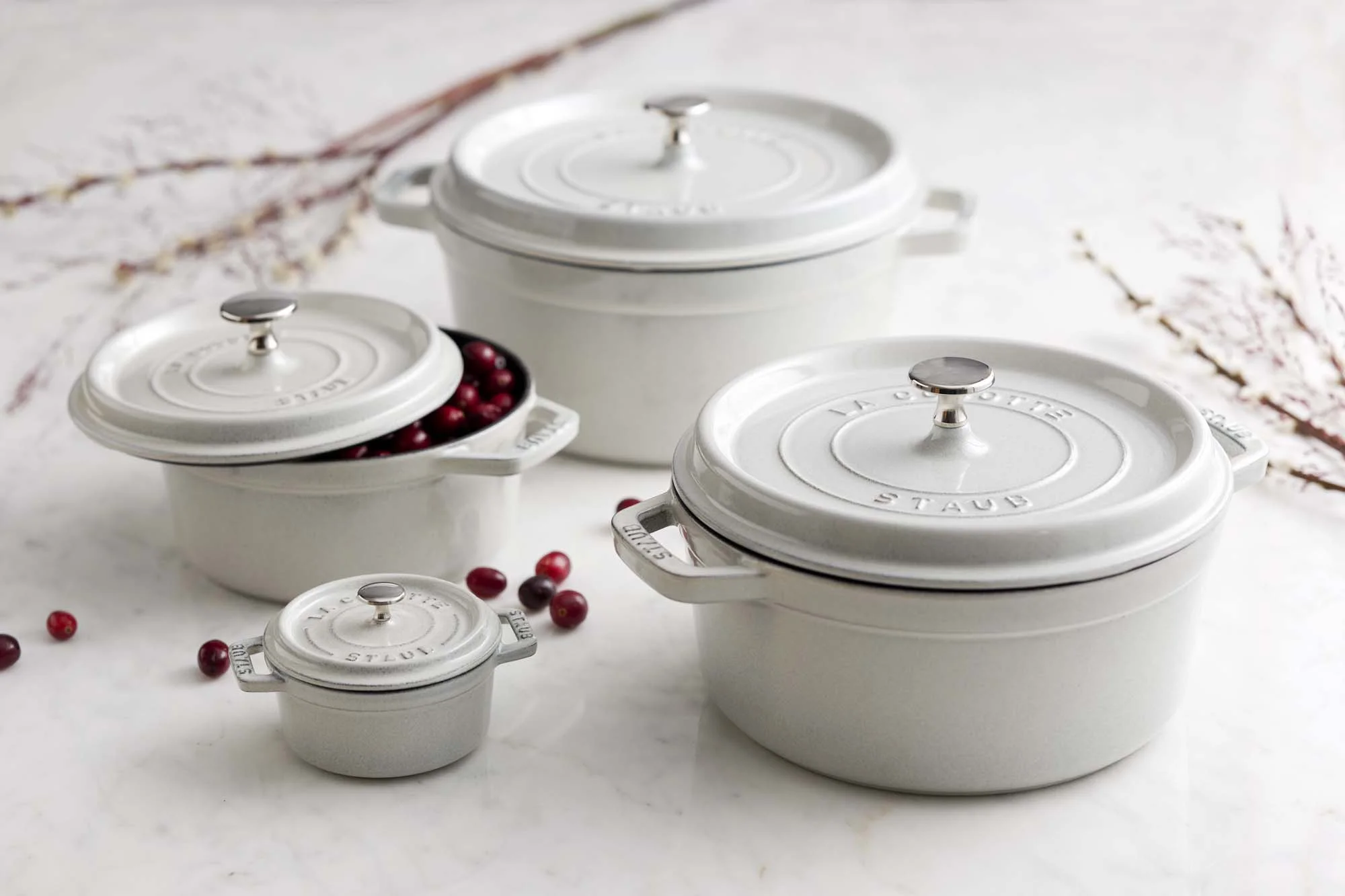 Staub Cast Iron 2.75-qt Round Cocotte - Basil - Image 31