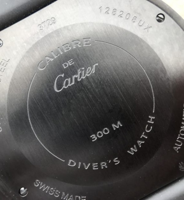 Replica Cartier JJF Calibre De Cartier Diver DLC Black Dial RG Bezel Black Rubber Strap A23J - Top club
