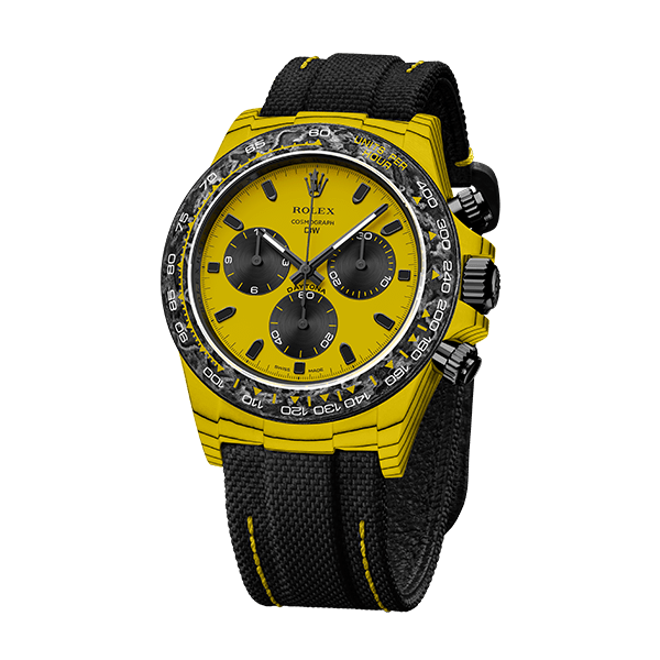 ROLEX Diw Daytona carbon bumblebee 40mm quartz fiber(1:1 replica) - Elite Watch Atelier