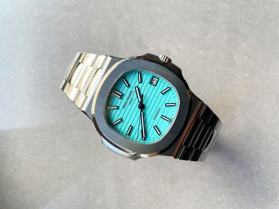 Replica PATEK PHILIPPE Nautilus 5711 3KF 1:1 Best Edition Tiffany Blue Dial on SS Bracelet A324 V2 - Top club