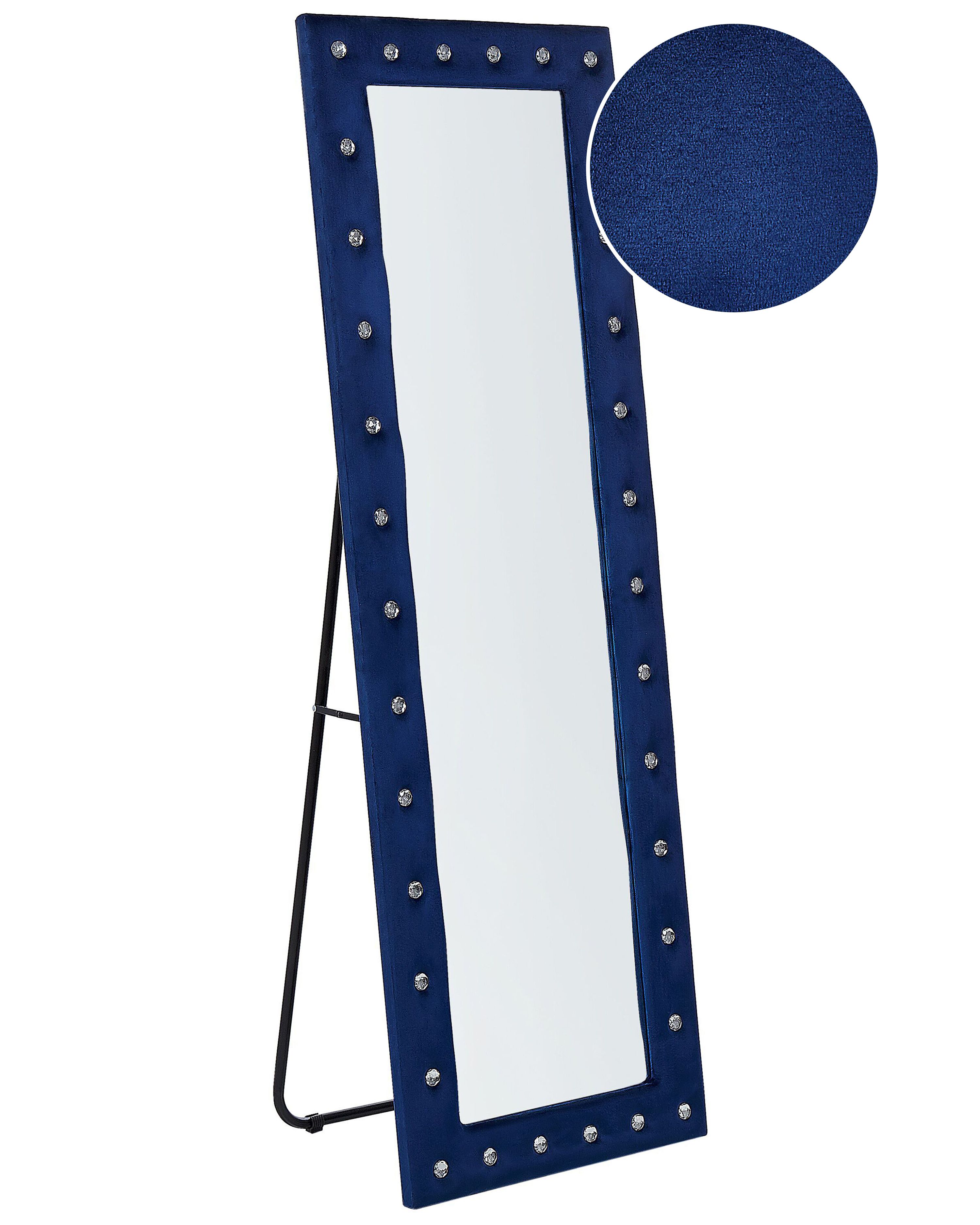 Standing Mirror ANSOUIS 150 cm Velvet Navy Blue