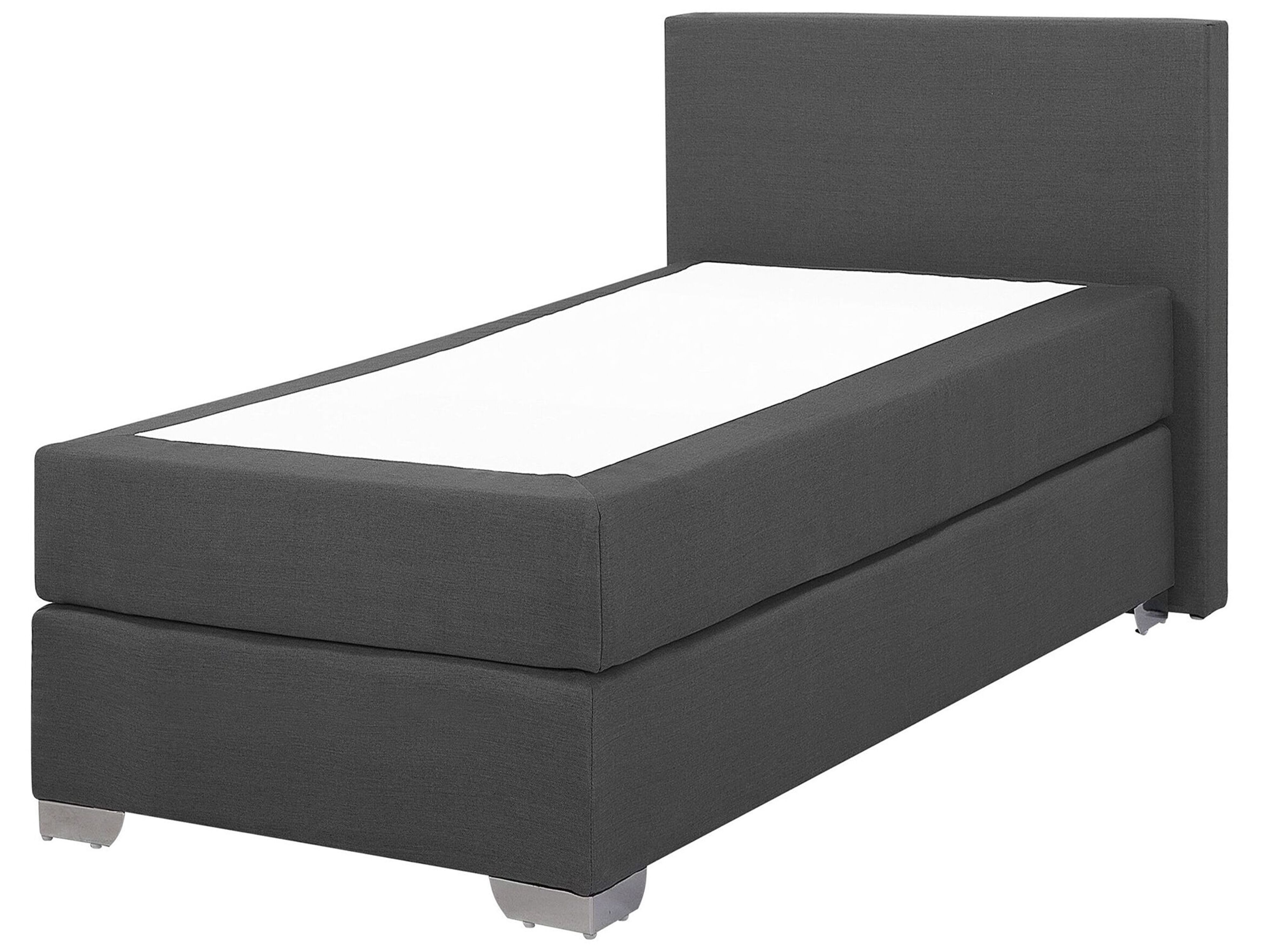 Divan Bed Fabric PRESIDENT 90 x 200 cm (EU Single) Dark Grey