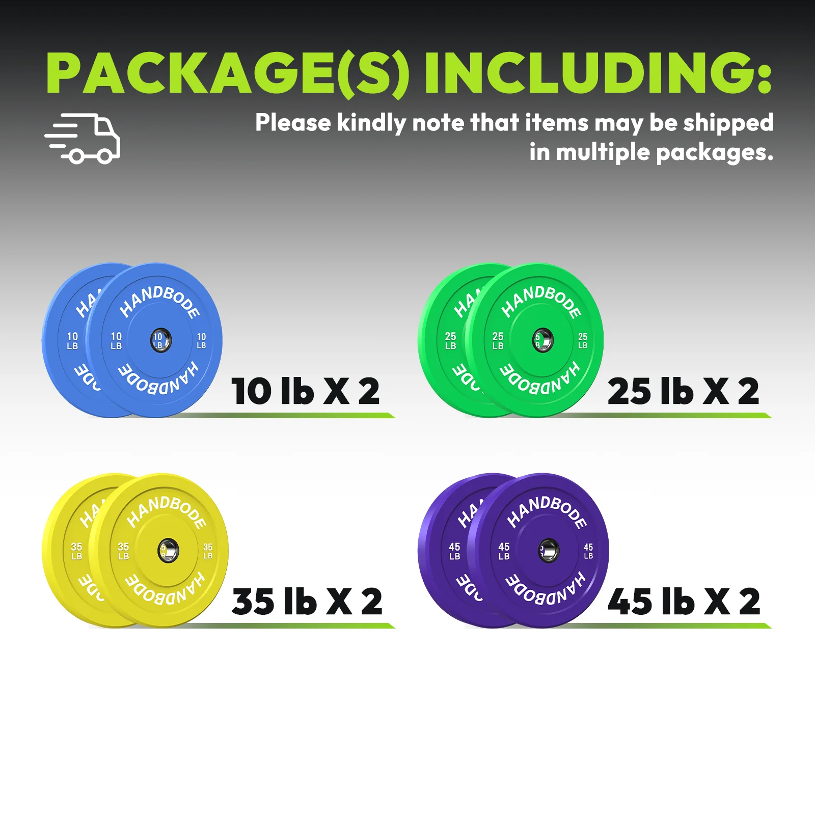 HANDBODE Bumper Plates Olympic Weight Plates, Colored Rubber plate for Weight Lifting and Strength Training 140LB - Image 31