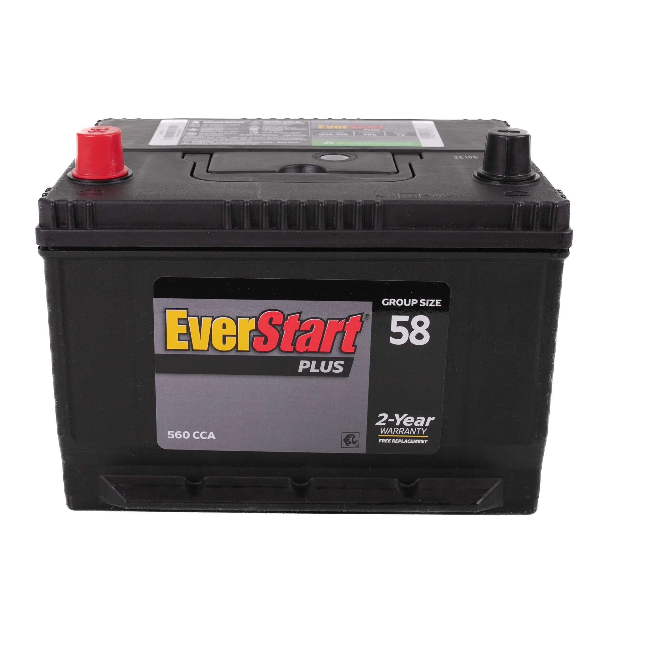 EverStart Plus Lead Acid Automotive Battery, Group Size 58 - 12 Volt 560 CCA 78 RC - Image 2