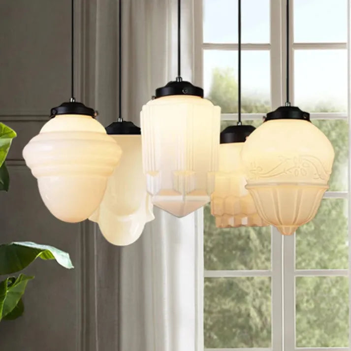 TimelessGlow – Geometrische Hanglamp in Mat Glas