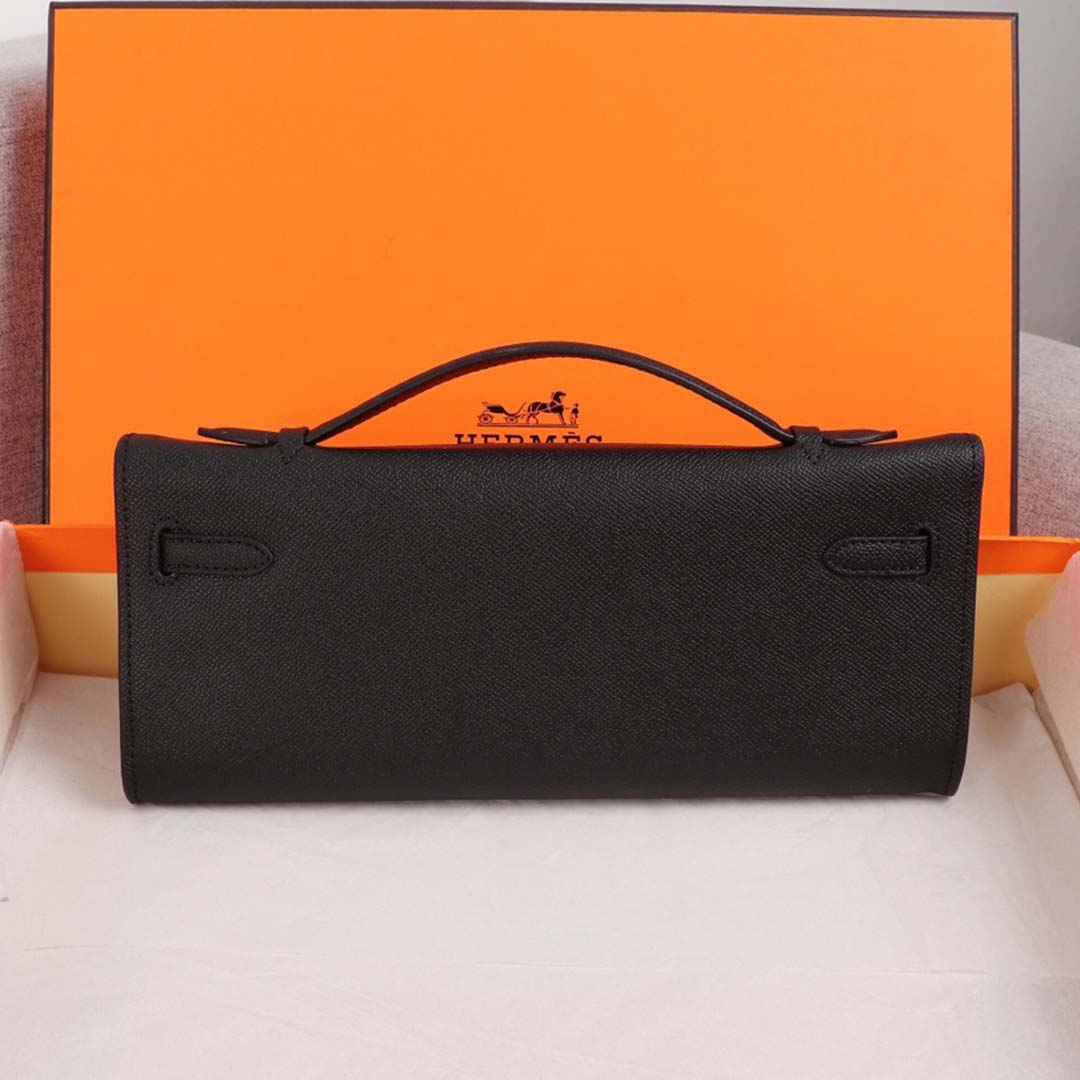Replica Hermes Aaa-Kelly Cut Pochette Black/Brown/Blue1:1High-quality replica