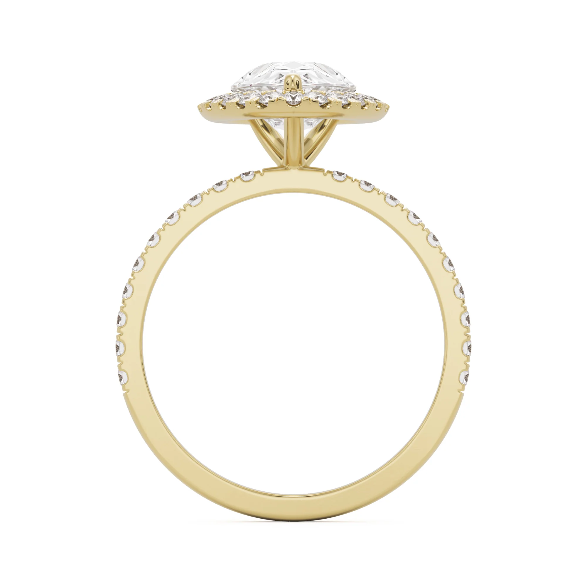 The Pear Halo Pavé