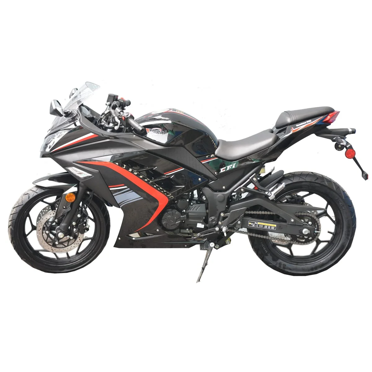 X-Pro Brand New 250cc EFI Fuel Injection Dirt Bike Motorcycle Street Bike, 6 Manual Transmission Electric Start 17" Wheels Assembled in Crate - Image 10