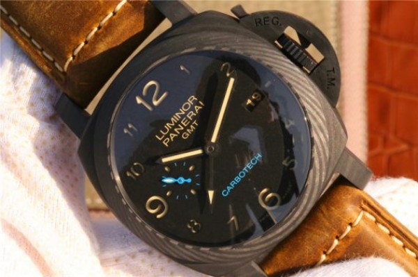 Replica Panerai PAM441 Carbotech Case VSF Brown Asso Strap P.9001 - Top club