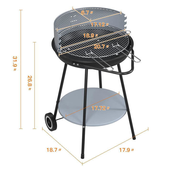 American Portable Stainless Steel BBQ Grill Barbecue Charcoal Grill Ceramic Barbecue Smoker Bracket Electric Bbq Machine